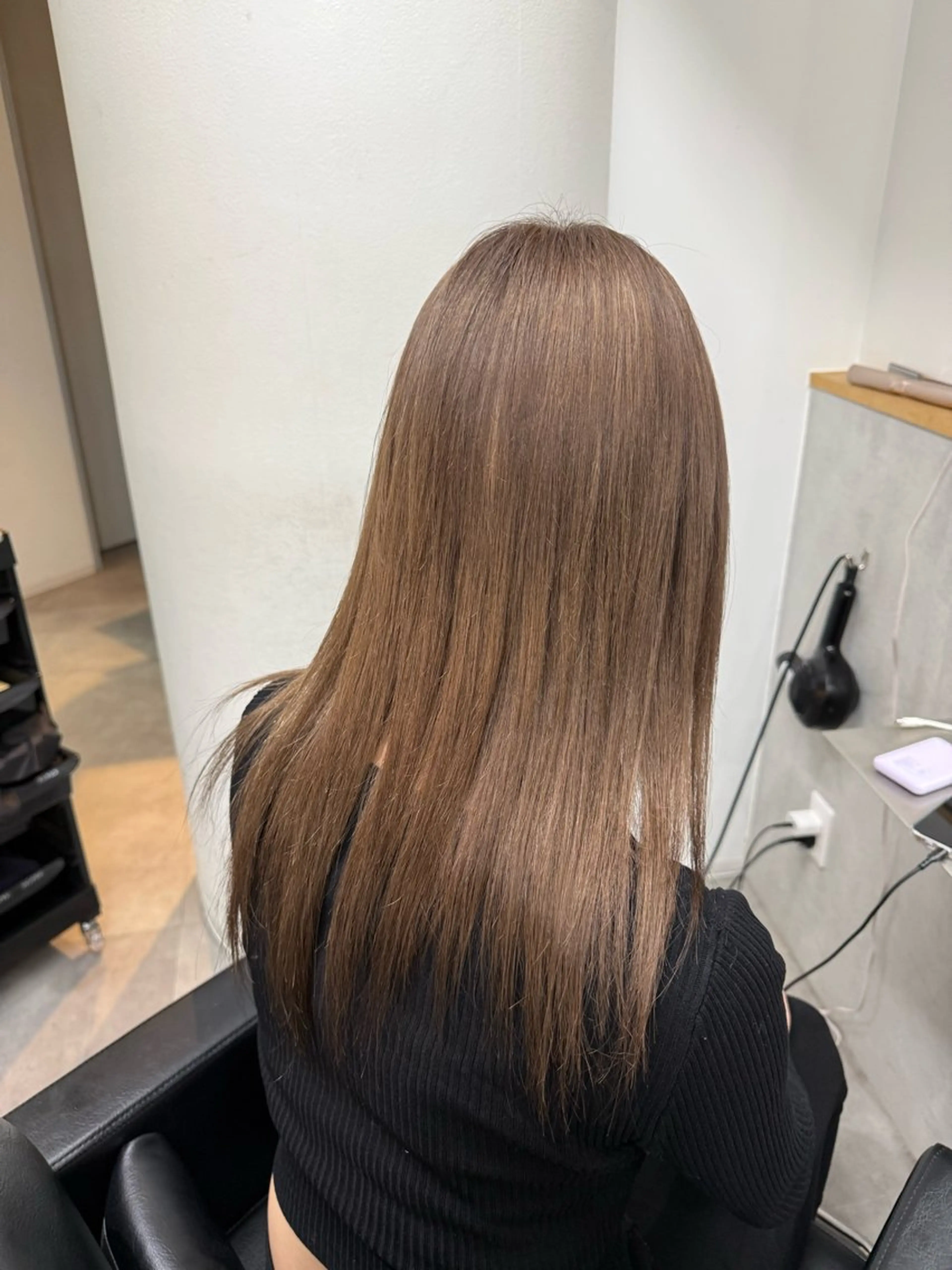 ロング ヘアカラー 新宿/ベージュ/ 透明感カラー/タクマのヘアスタイル