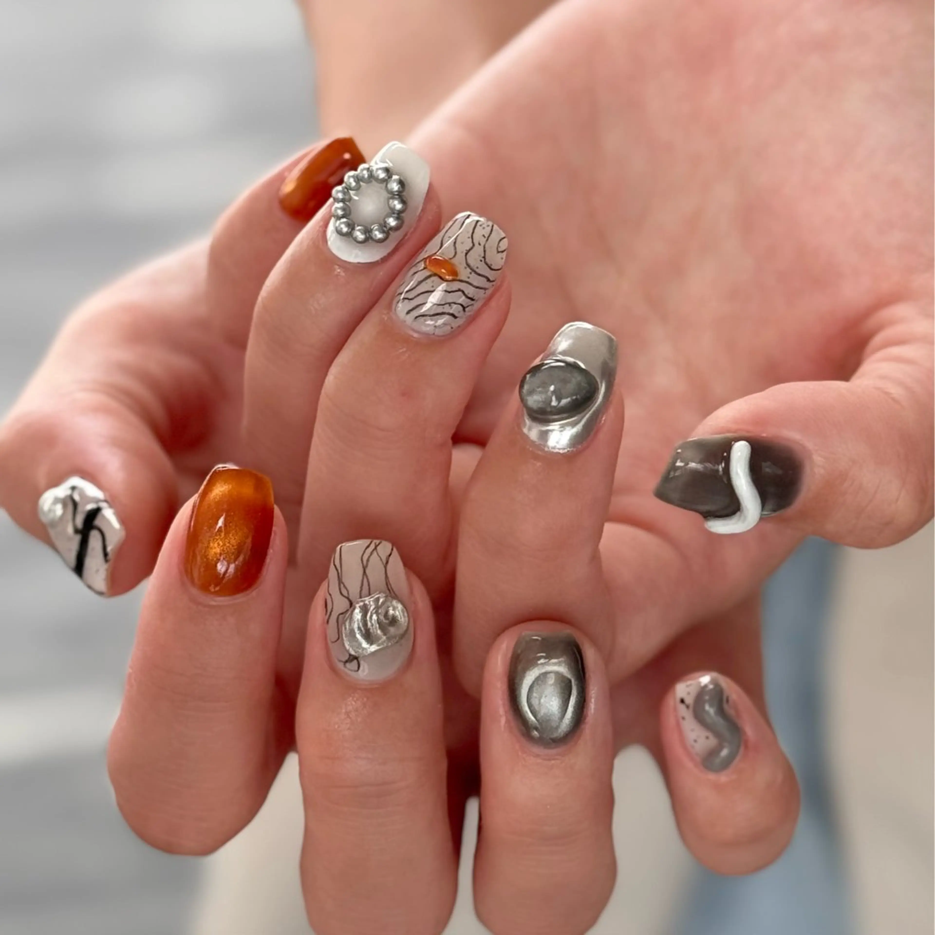 ネイル ハンドネイル EARTH浦添店 村吉のネイルデザイン