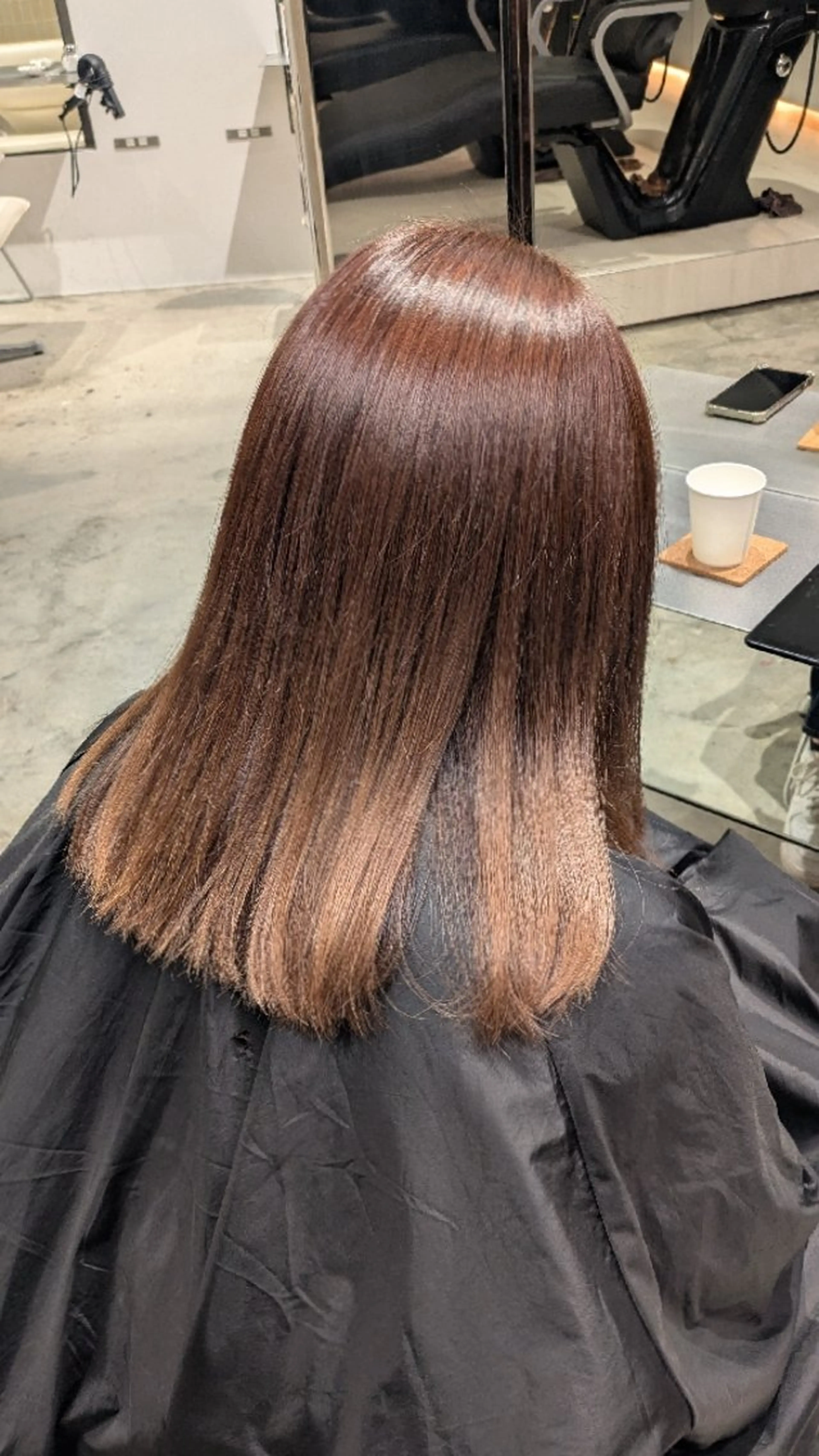 カラー ベージュカラー ピンクカラー ピンクベージュ ダブルカラー💕 金川萌萌のヘアスタイル