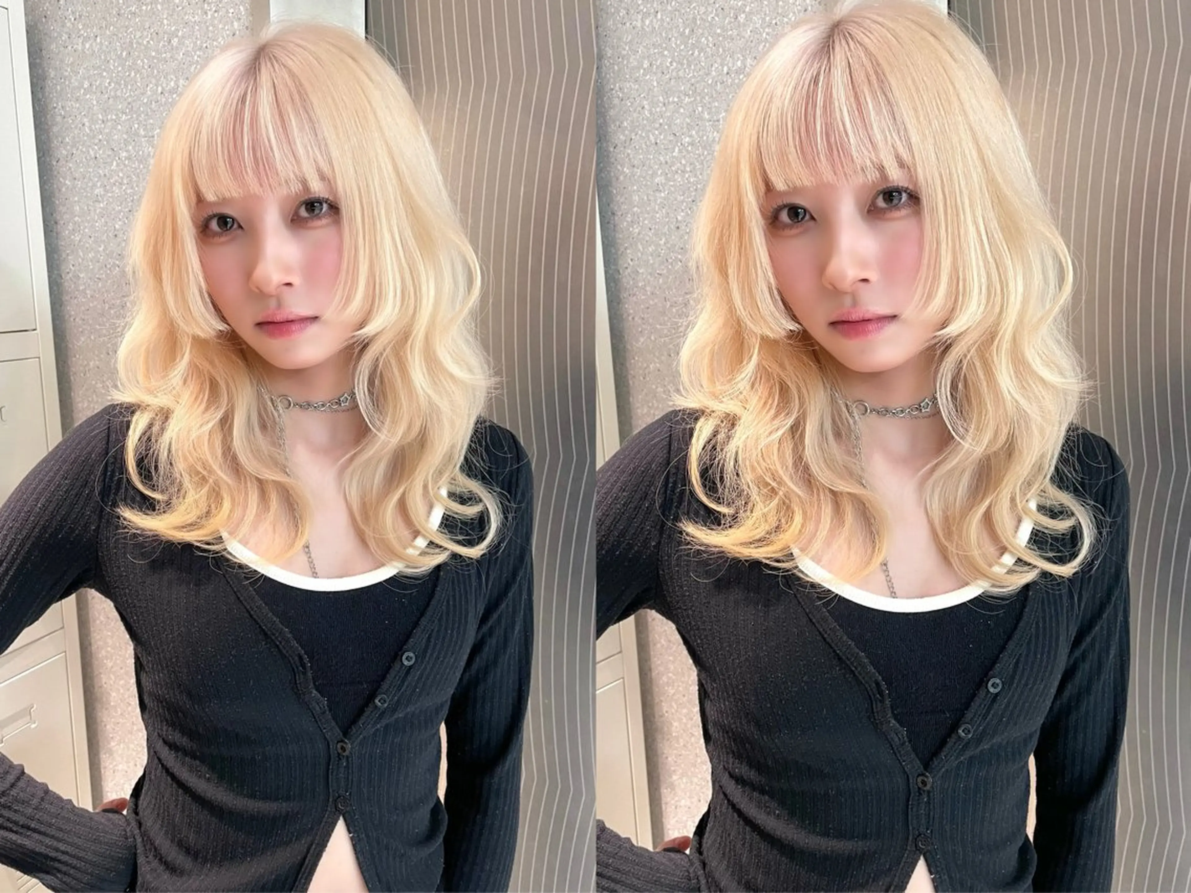 ロング カラー 透明感カラー カット ヘアカラー 香月 元希のヘアスタイル