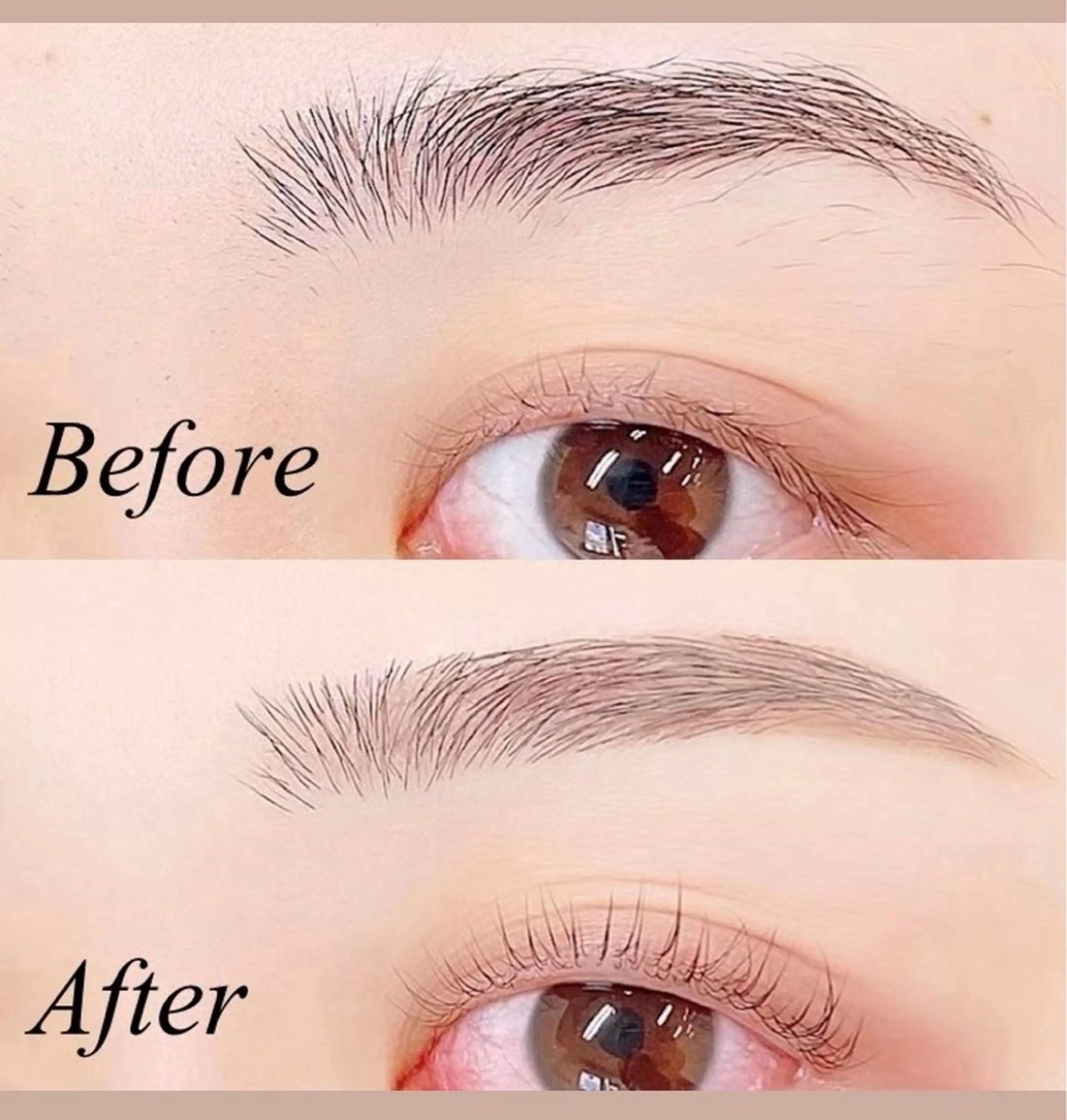 【ナチュラル眉🌱‬‪】アイブロウワックス＋間引き(毛量調整)＋メイク仕上げの写真