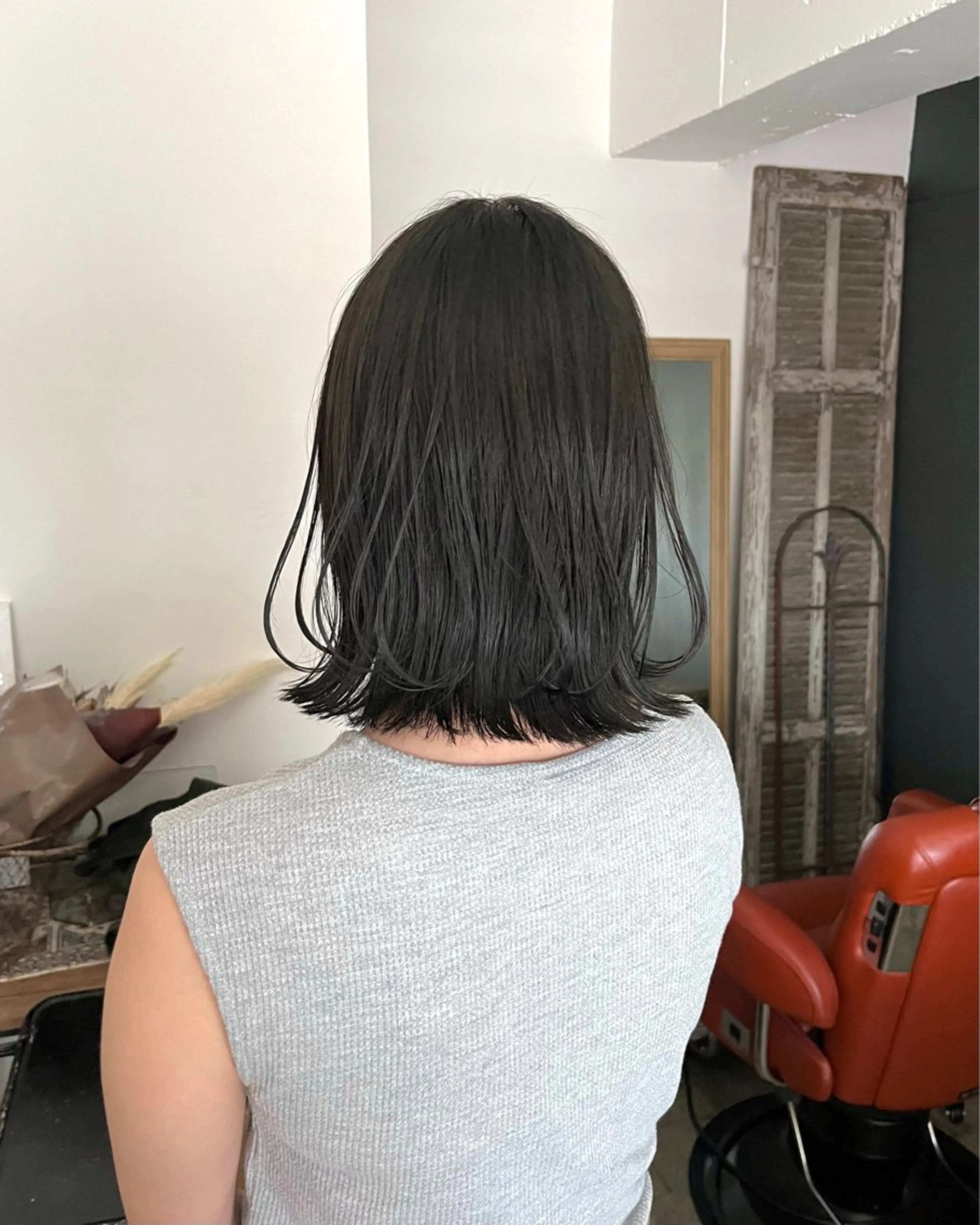 ミディアム カラー ヘアカラー 暗髪とオリーブ🌿 渡辺拓人のヘアスタイル