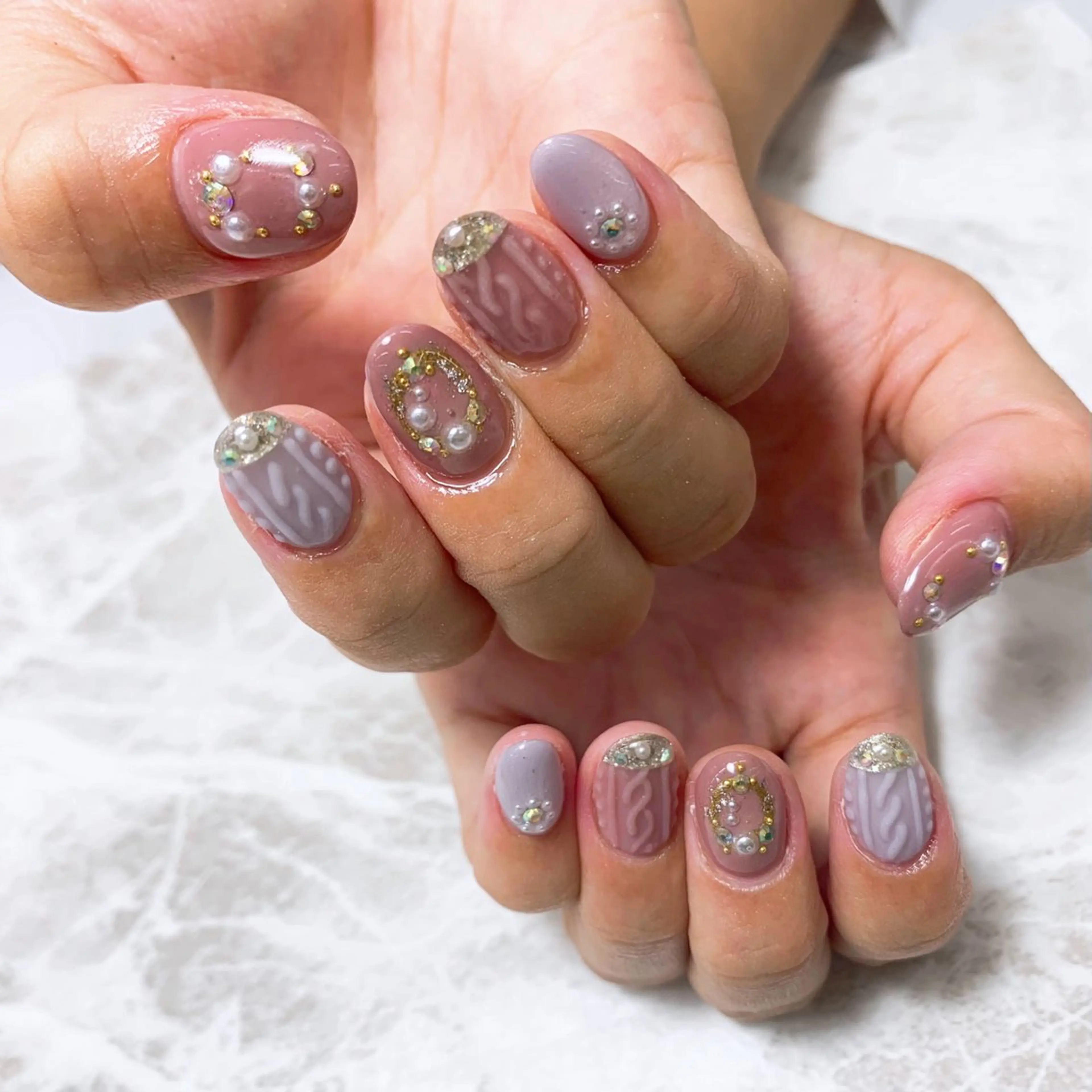 ネイル アートネイル ハンドネイル ⭐︎休業中の練習⭐︎ JNA認定講師髙橋のネイルデザイン