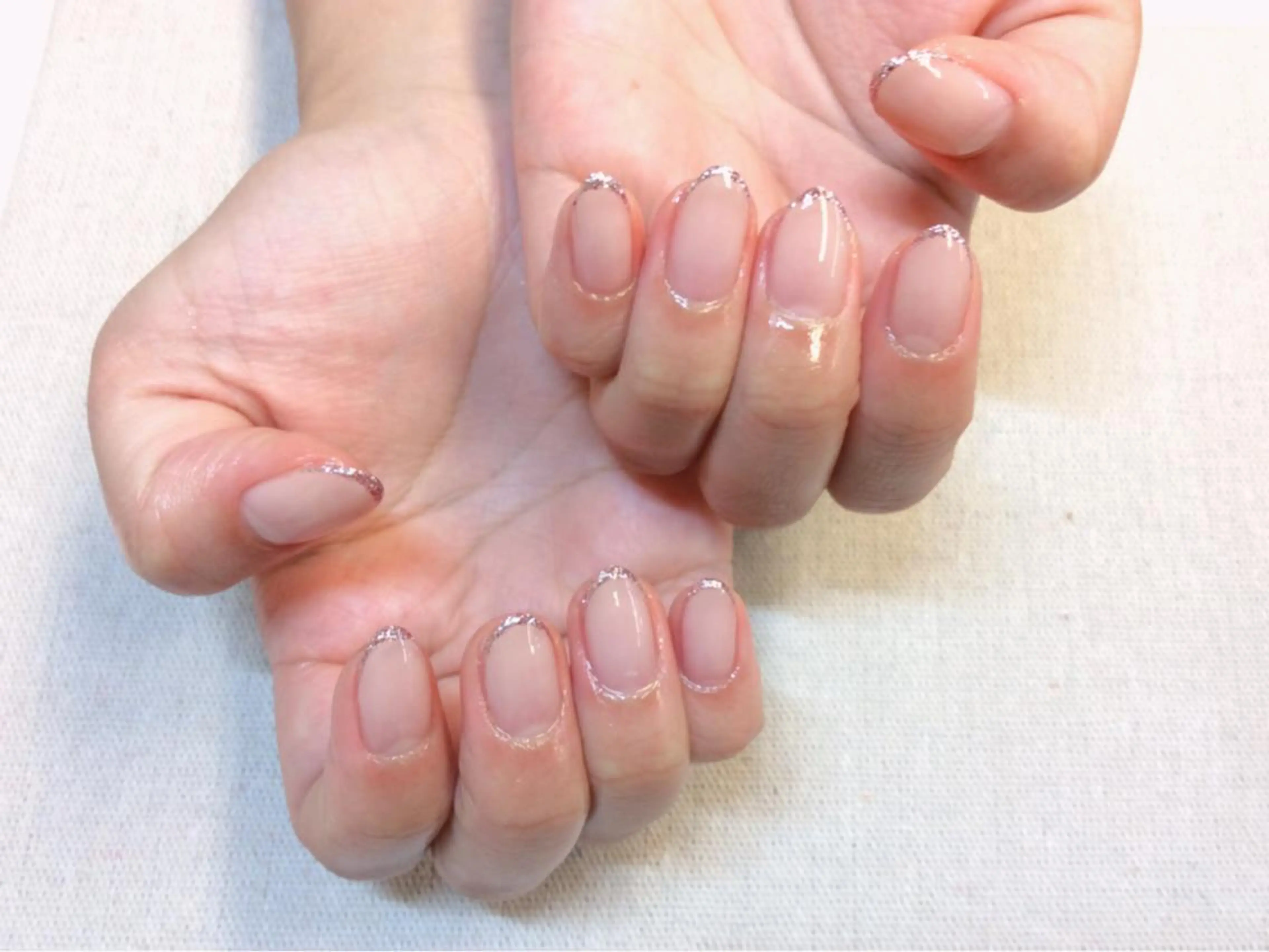 ネイル グラデーション ラメ(グリッター) 新橋 ルキナ スタッフのネイルデザイン