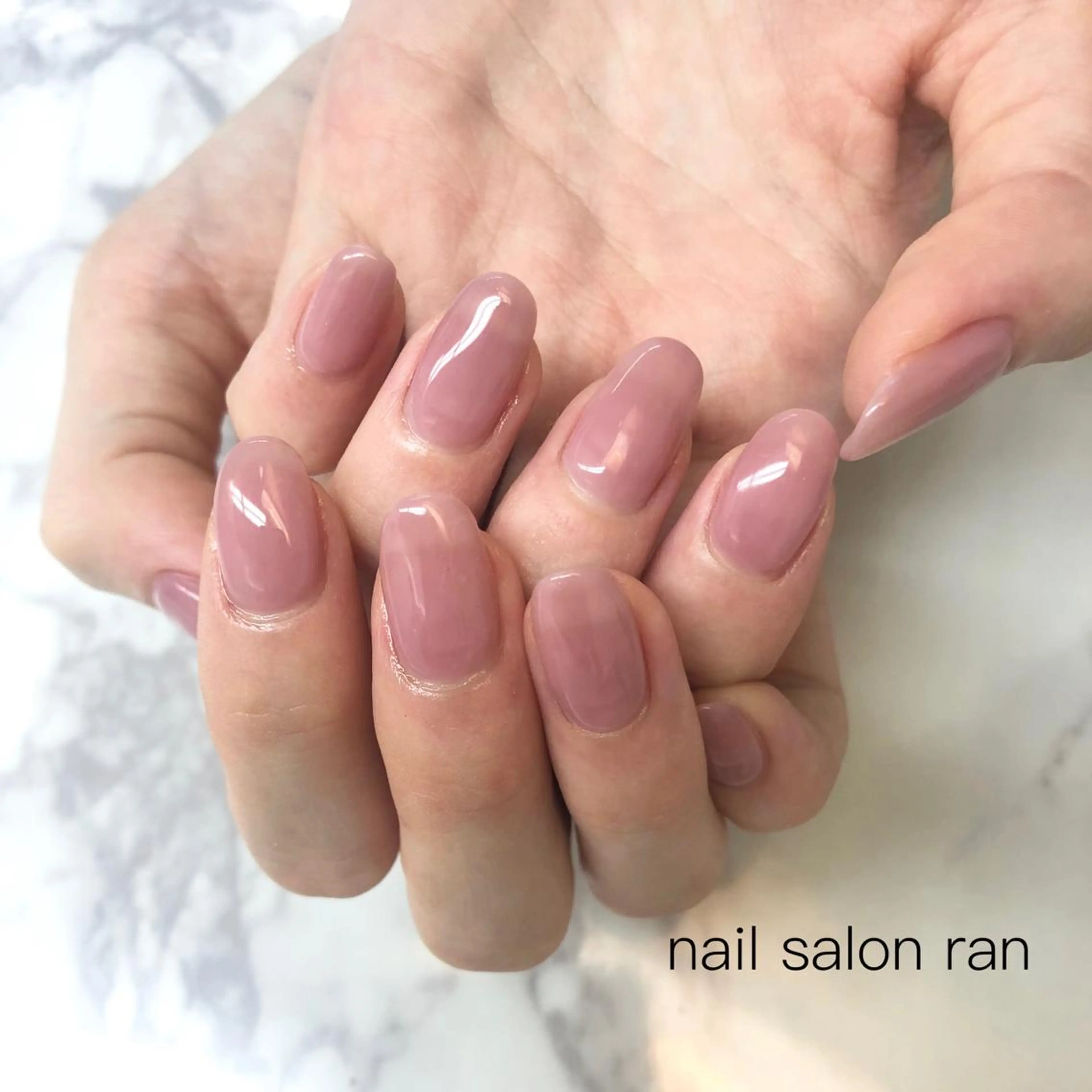 ネイル 持ち込み ワンカラーネイル nailsalon ranのネイルデザイン