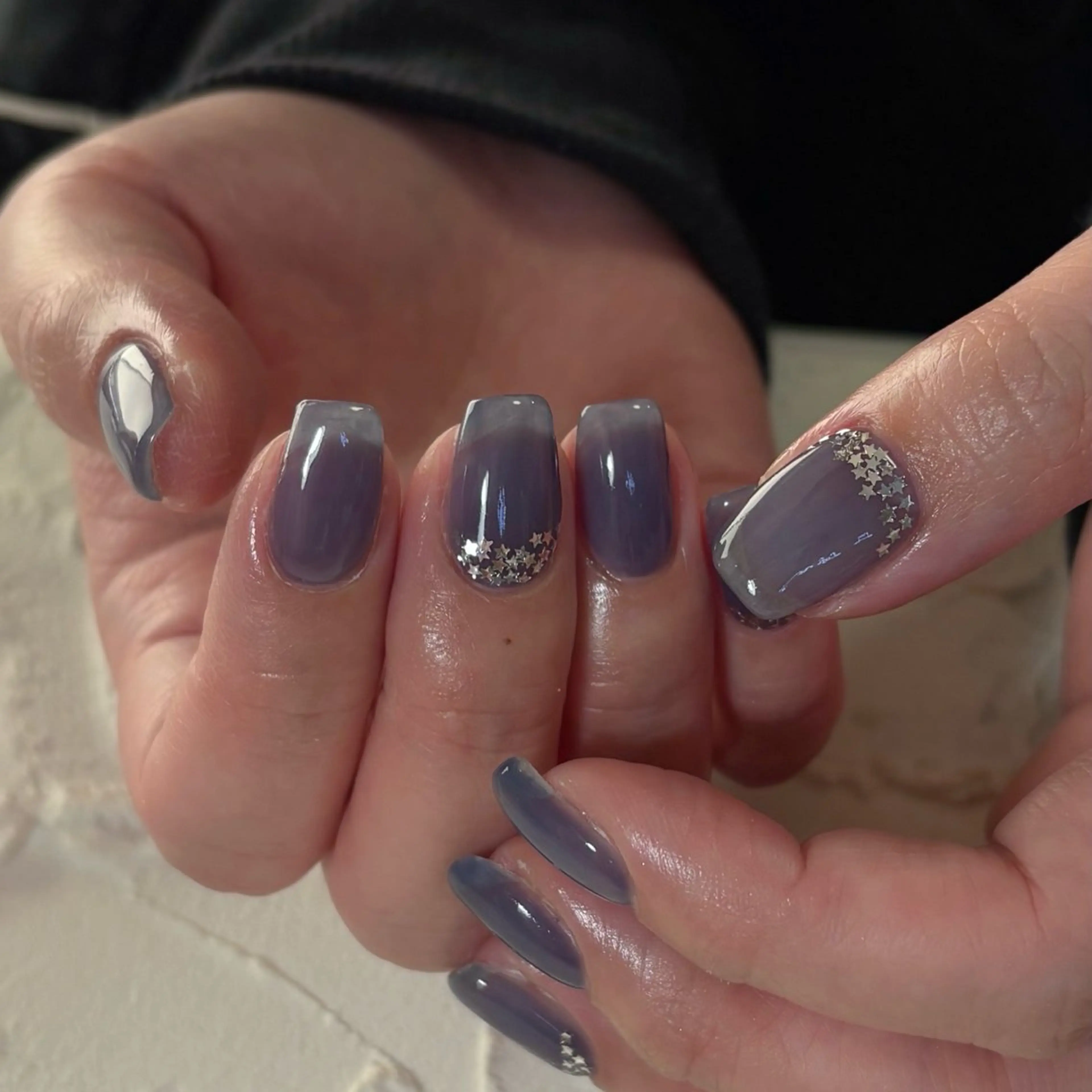 ネイル ホログラムネイル ハンドネイル Lofinails ちひろのネイルデザイン