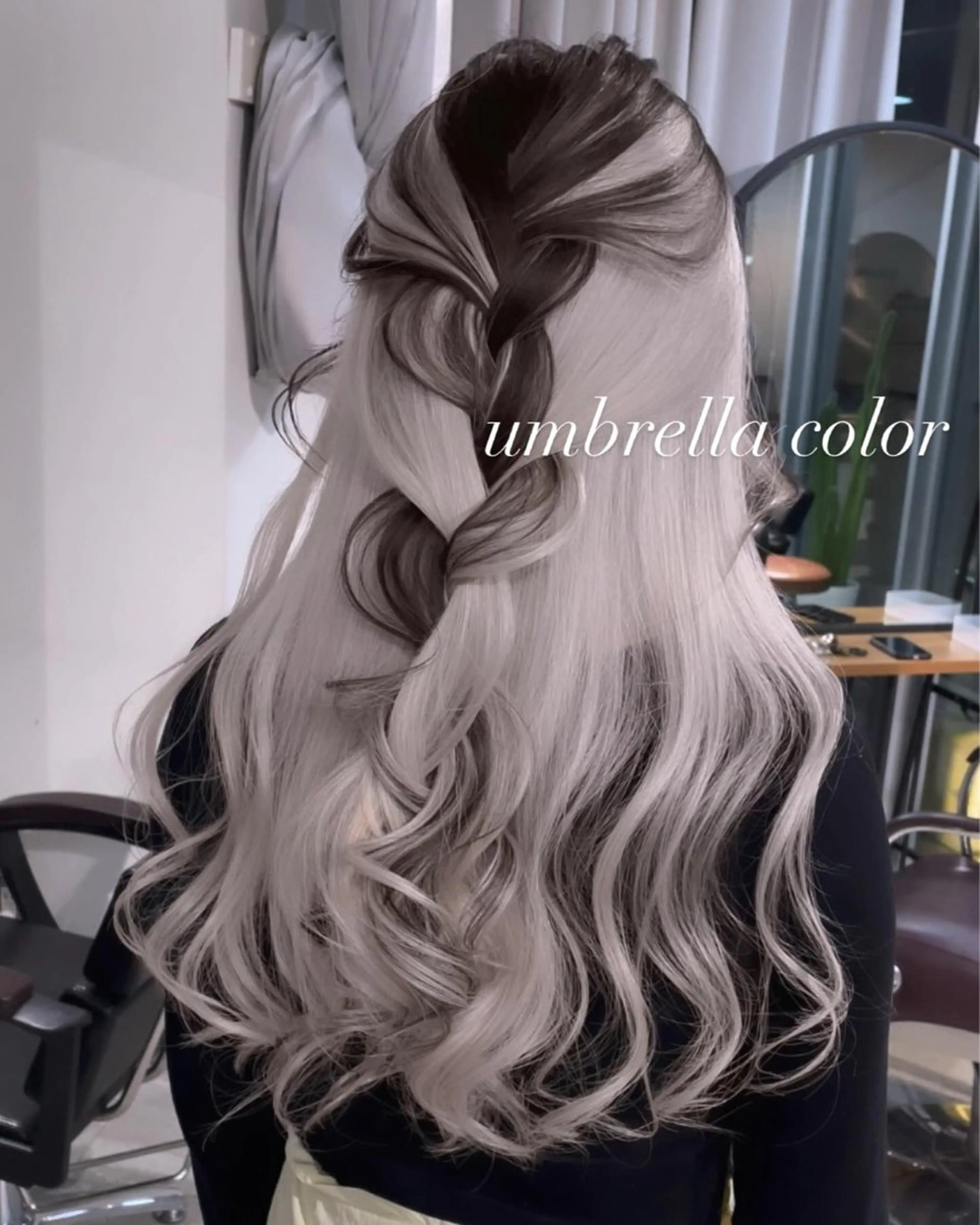 ロング カラー カット ヘアカラー トリートメント ヘアセット 💜ハイトーン💛 マジカルかいちゃんのヘアスタイル