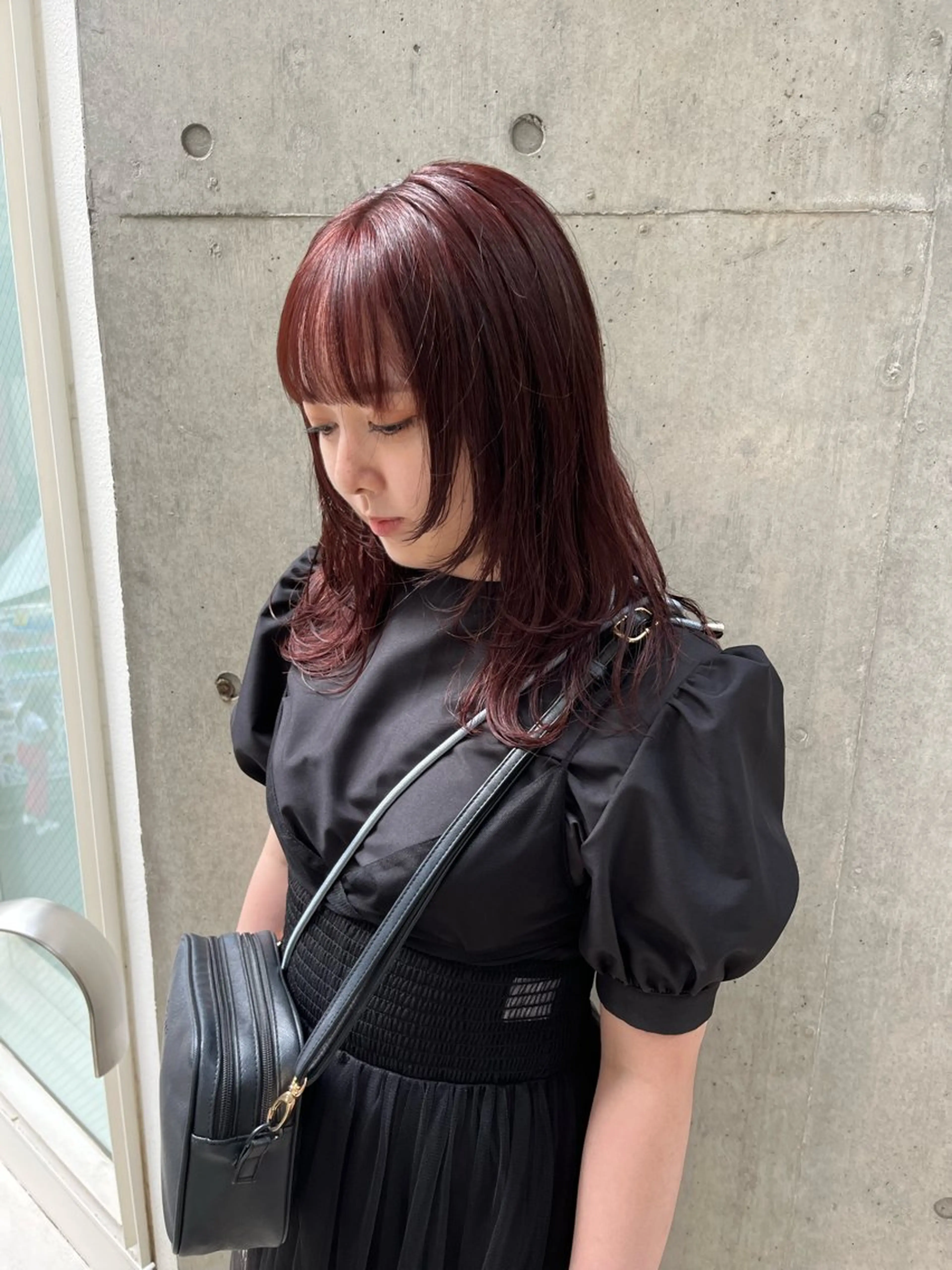 ミディアム カラー カット ヘアカラー トリートメント ボブ&顔まわりレ イヤー♡TOMOE♡のヘアスタイル
