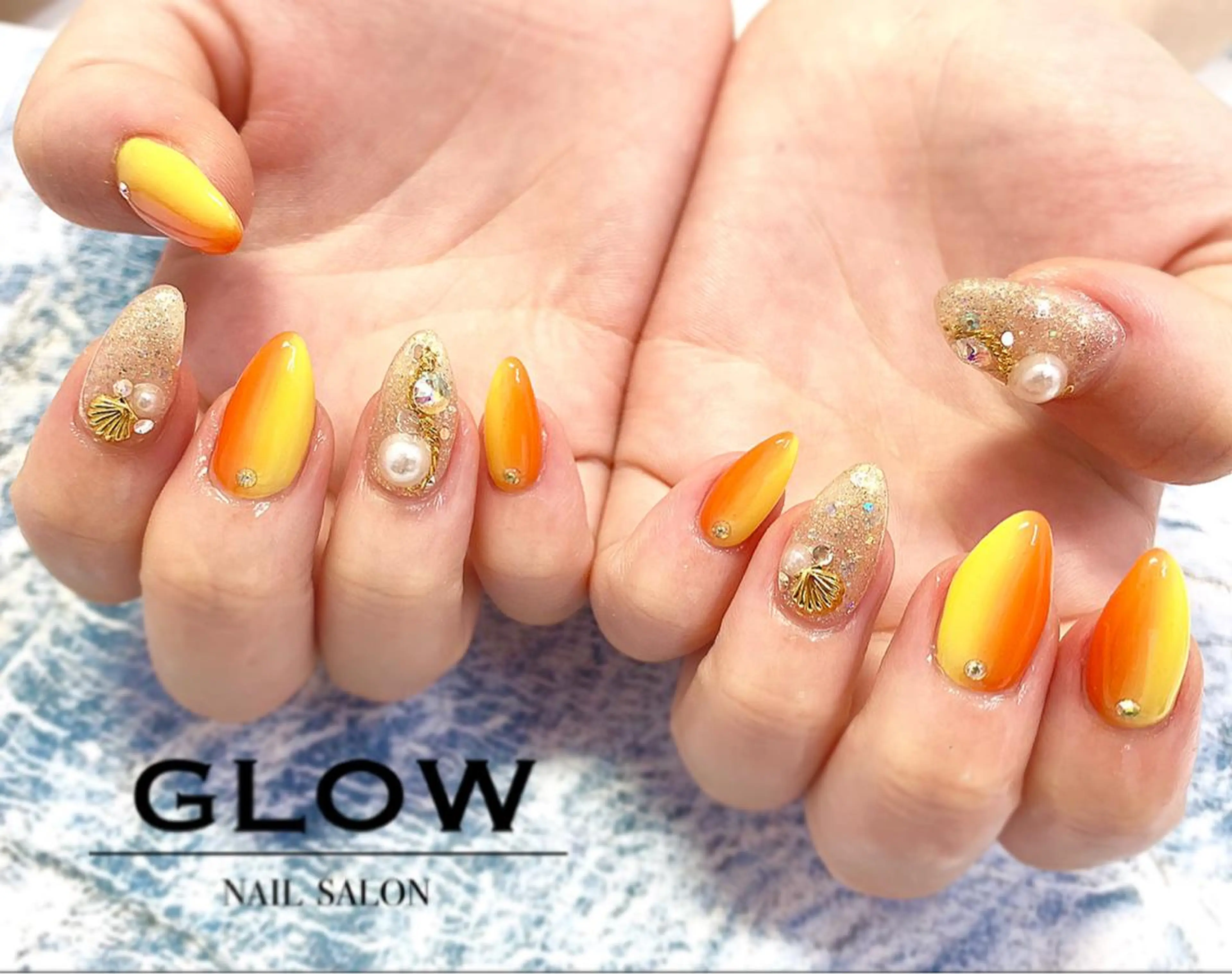 ロング ネイル NAIL SALON GLOWのネイルデザイン
