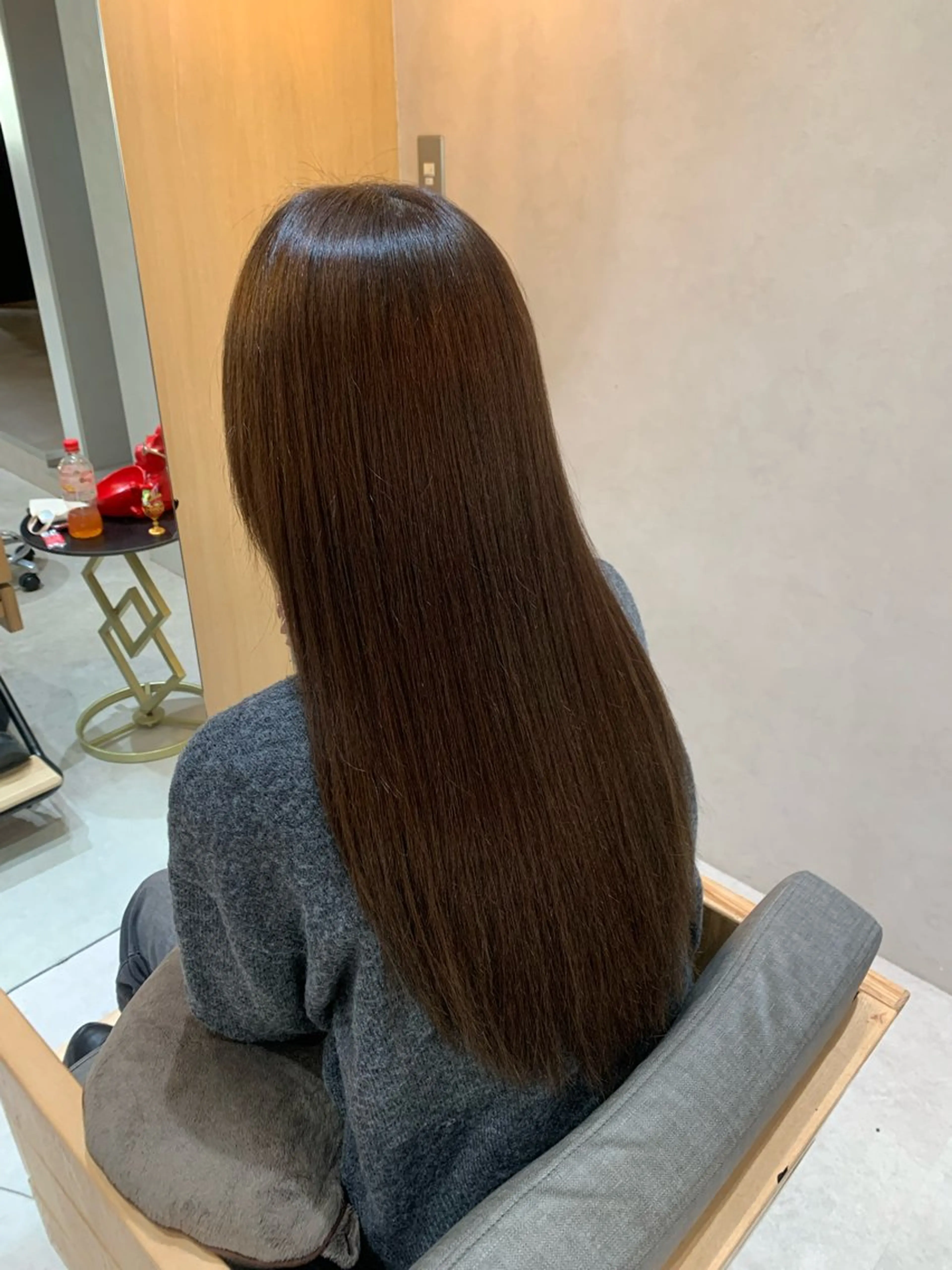 ロング 縮毛矯正 縮毛矯正 本多 永佳のヘアスタイル