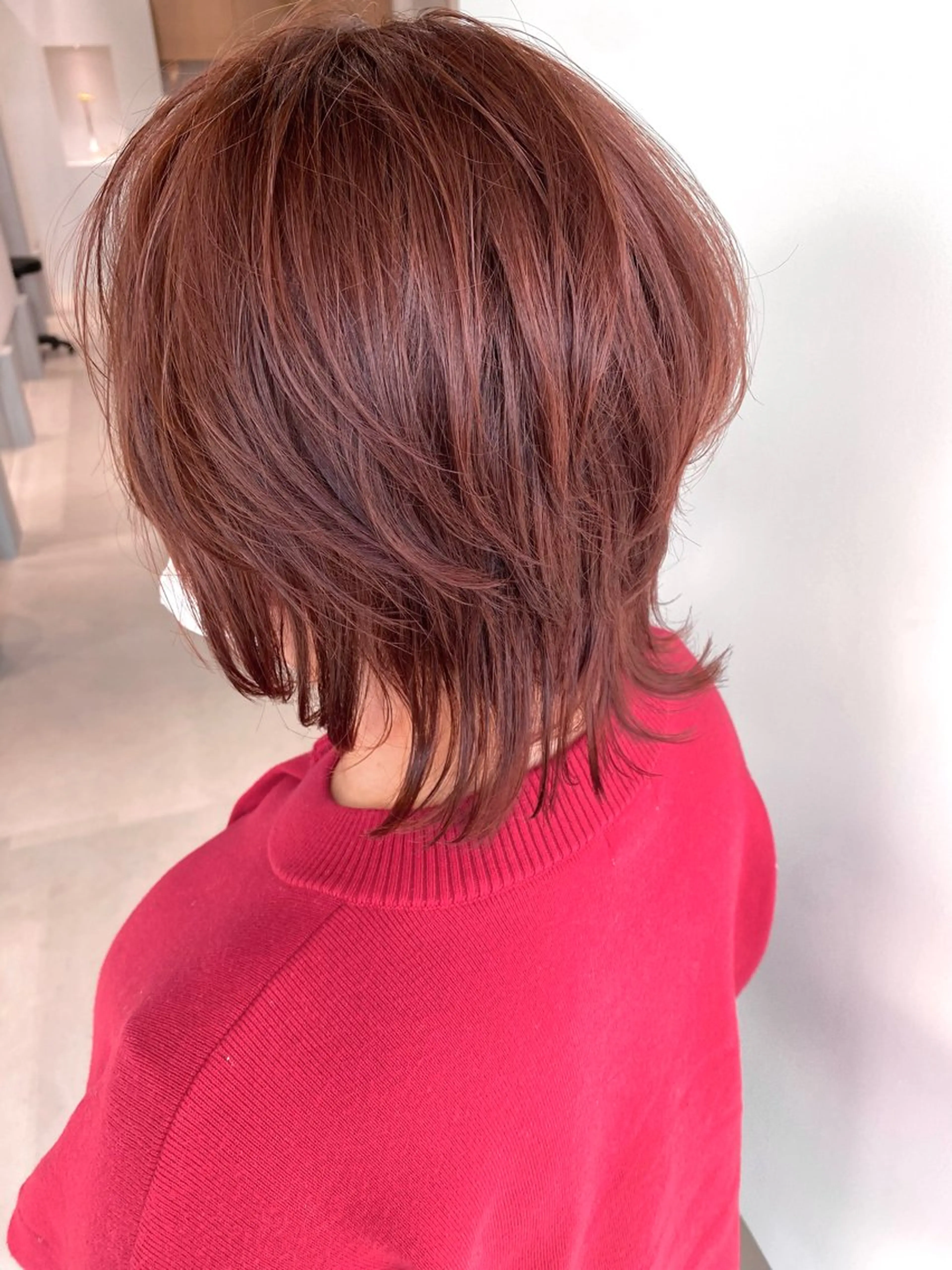 ショート カラー ベージュカラー ピンクカラー ピンクベージュ ショートヘア ウルフカット 川合 勇気のヘアスタイル