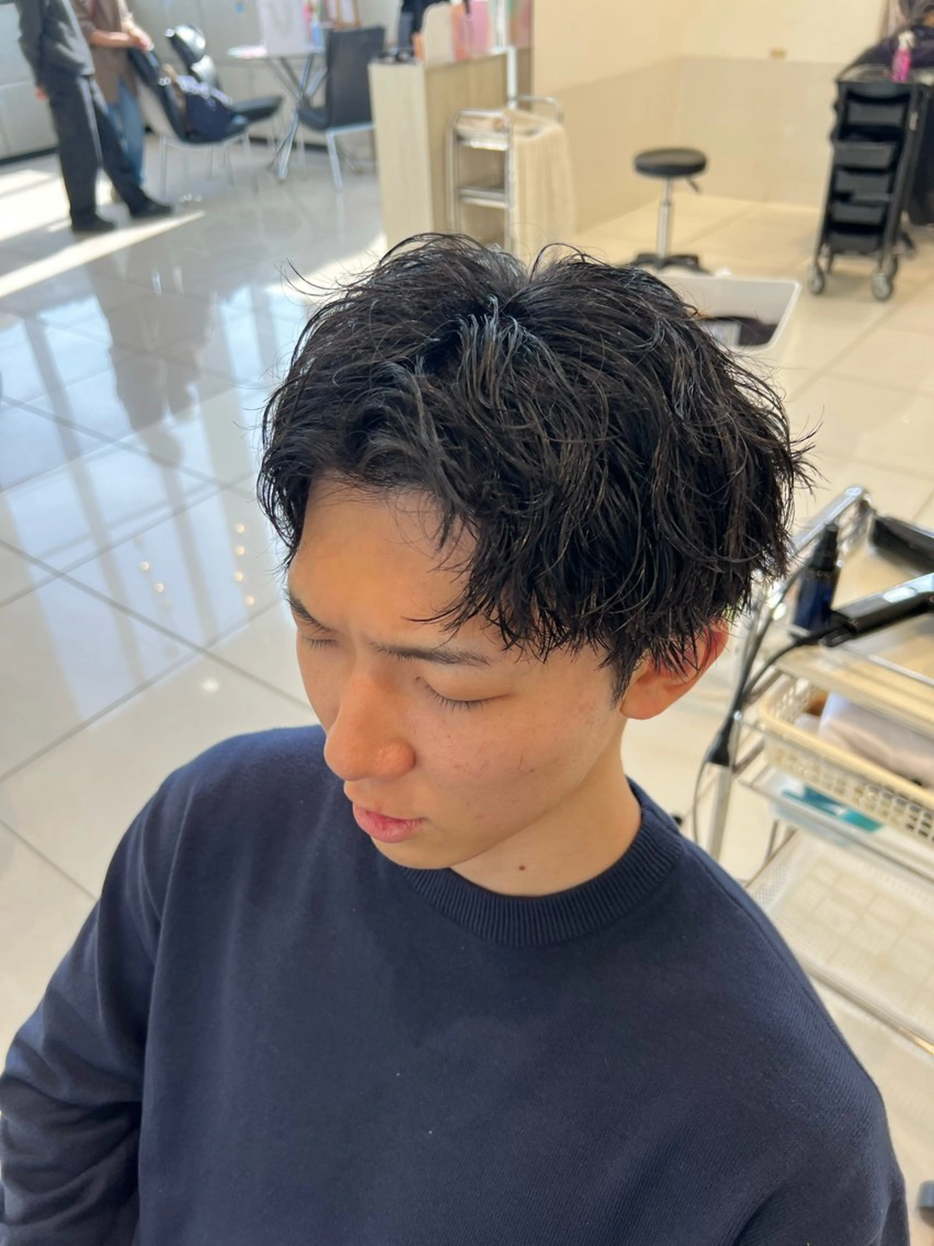 ショート カット パーマ トリートメント Oops旧TABOO 早野太郎のヘアスタイル