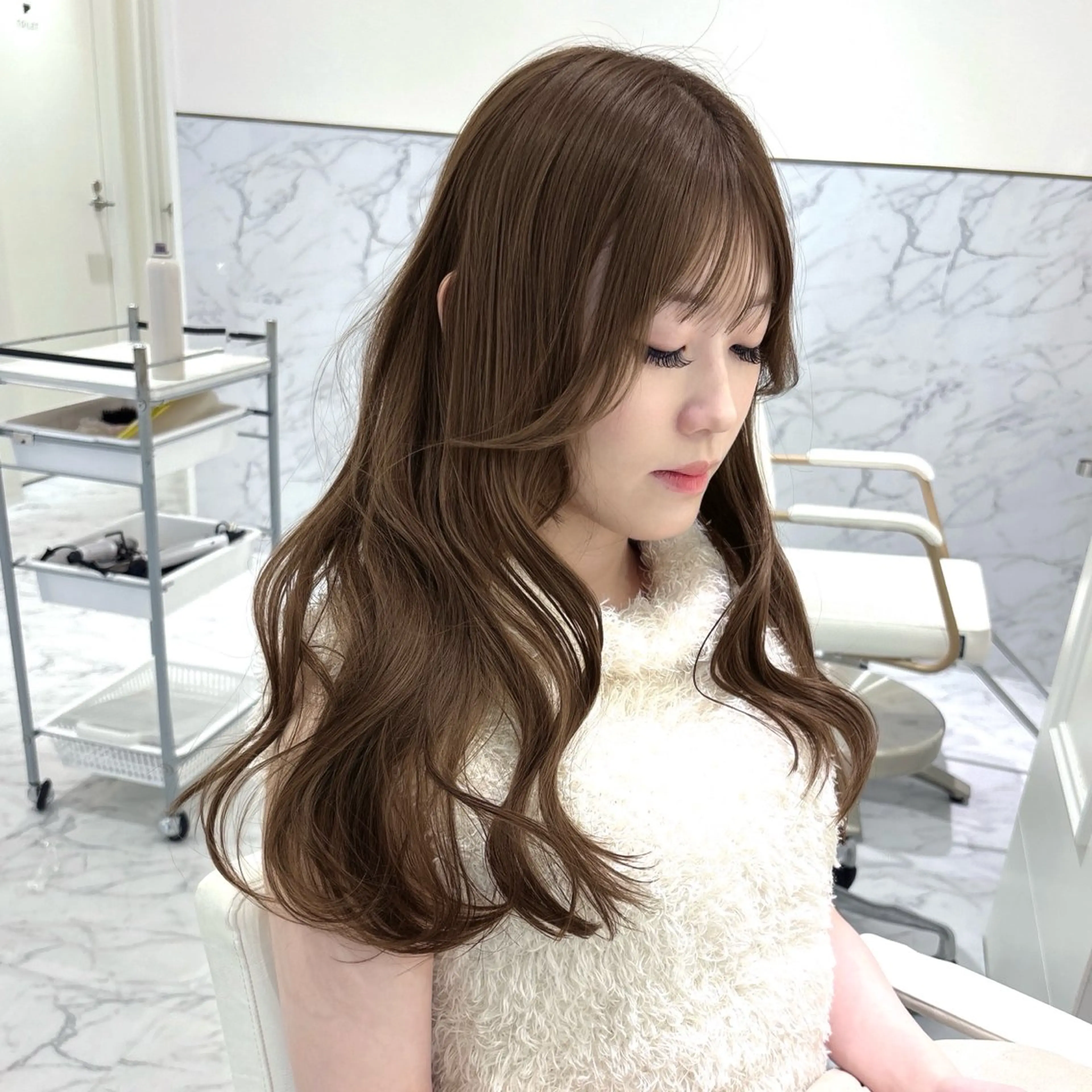 ロング カラー ヘアカラー ParveMix🎀 稲垣 詞葉のヘアスタイル