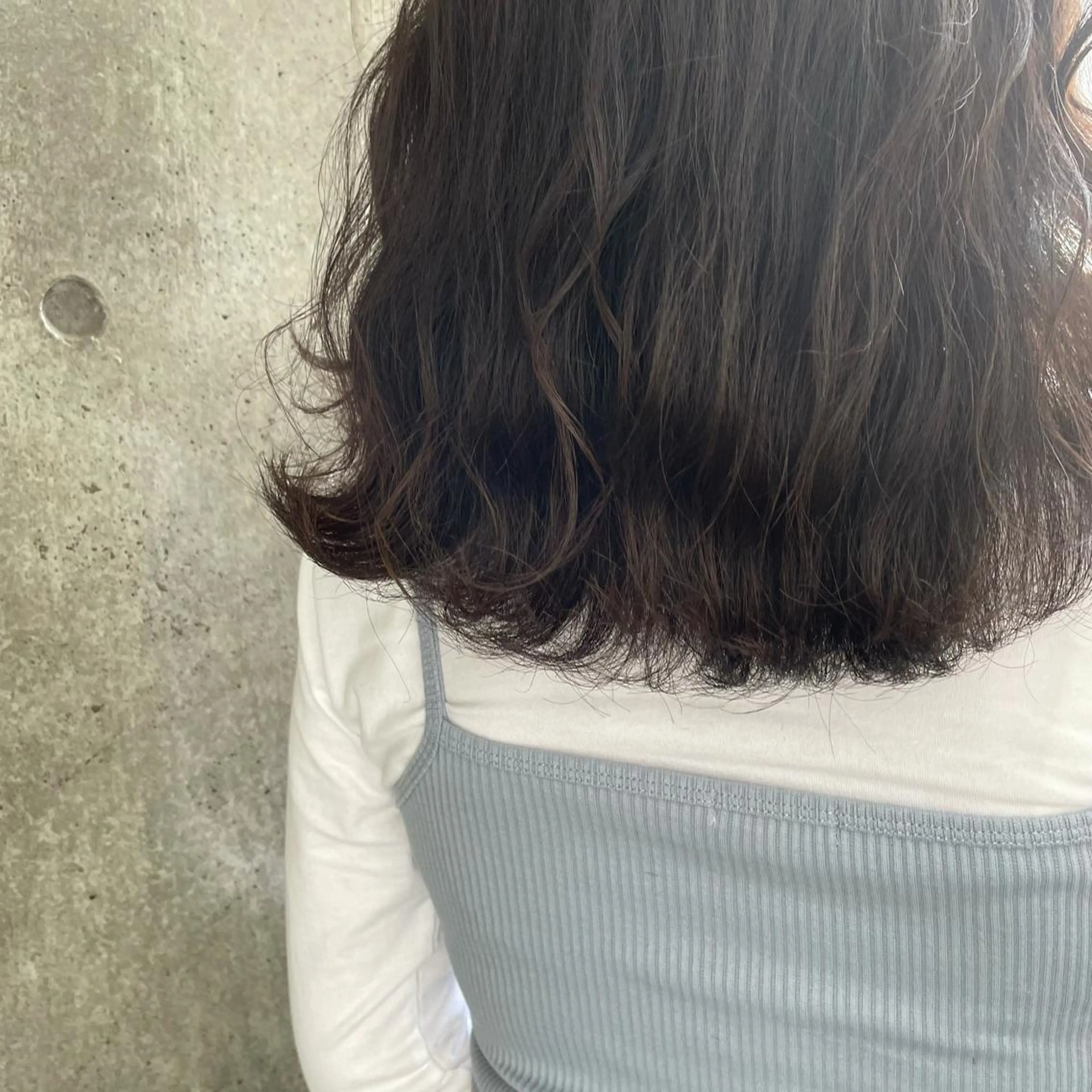 セミロング カラー もりたみかこ 美容師お休み中のヘアスタイル