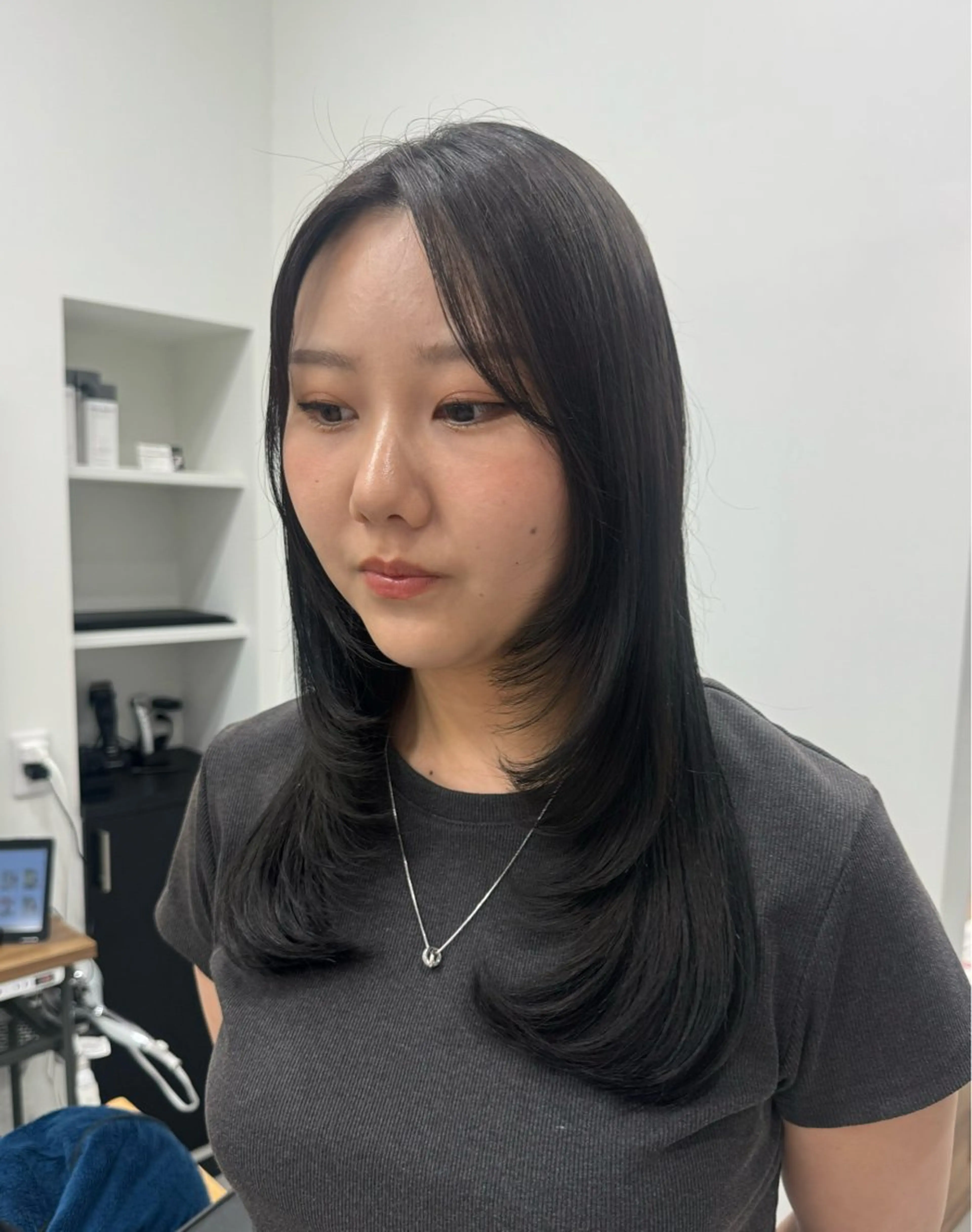 ロング カラー 𝘀𝗮𝗲 ⑅*/ 艶髪/ショートボブのヘアスタイル