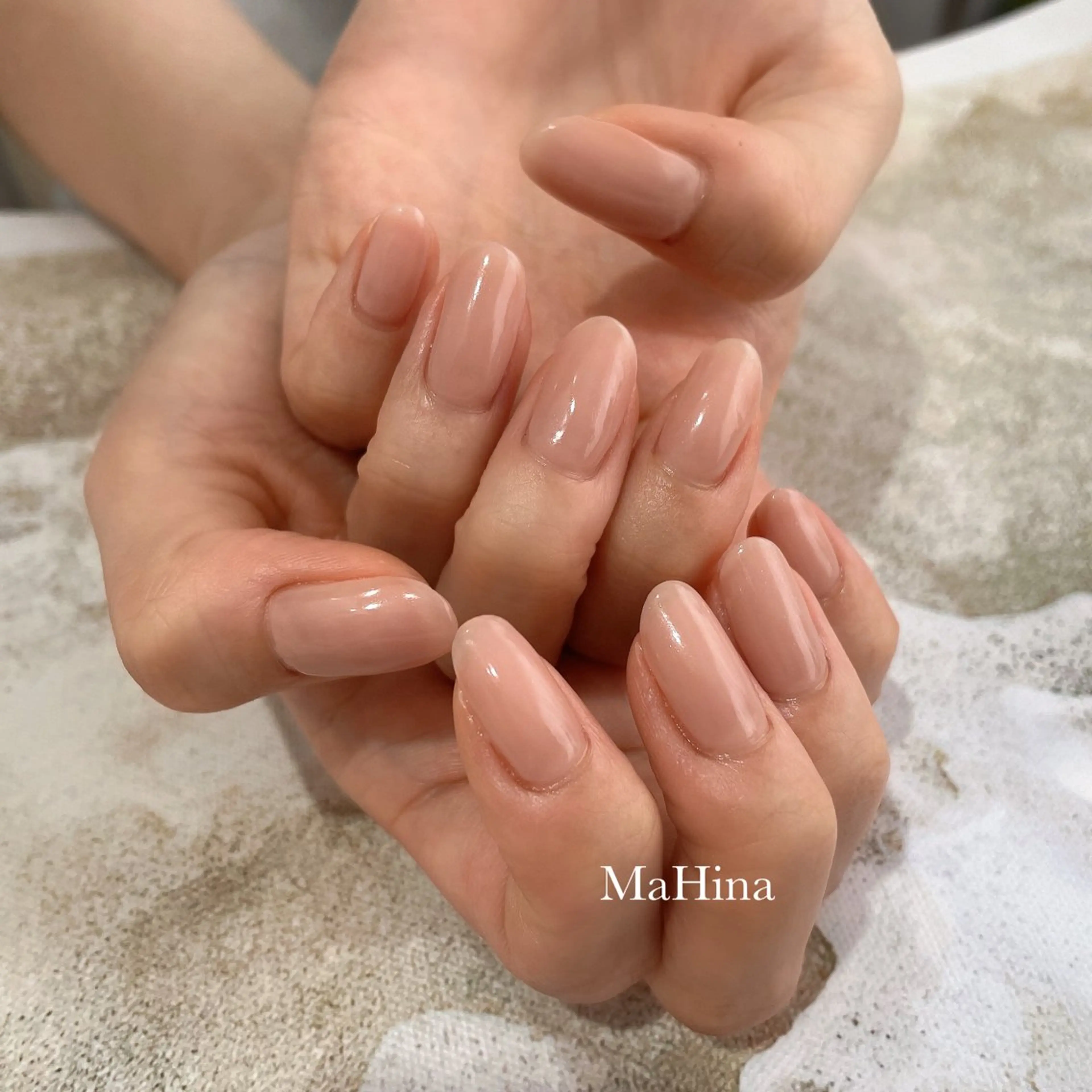 ネイル ワンカラーネイル シンプルネイル MaHina🌙 salonのネイルデザイン