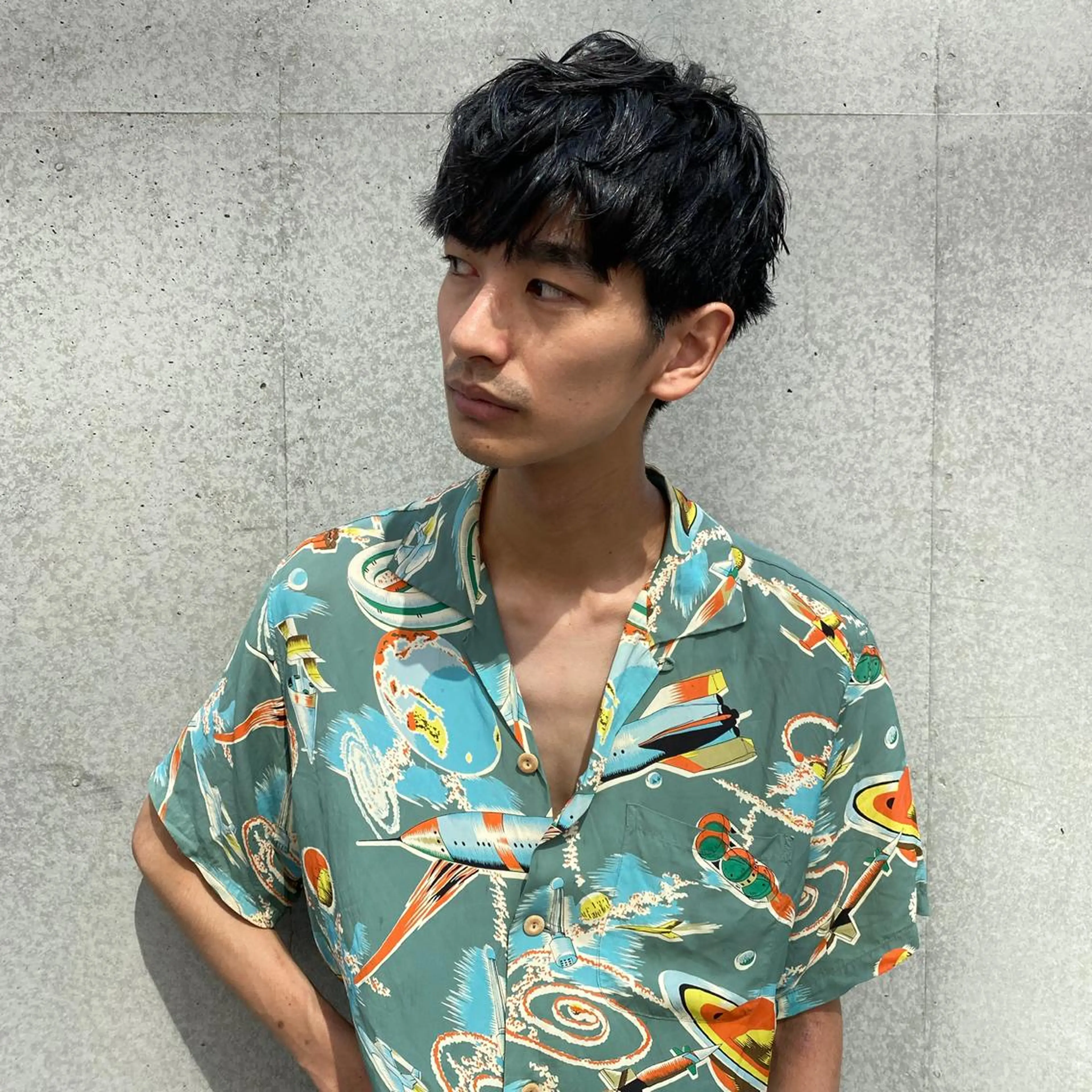 ショート パーマ メンズ メンズブリーチ メンズハイライト メンズインナーカラー マッシュ メンズパーマ カット 💈メンズ短髪特化 ✂︎伊藤大輝💈のヘアスタイル