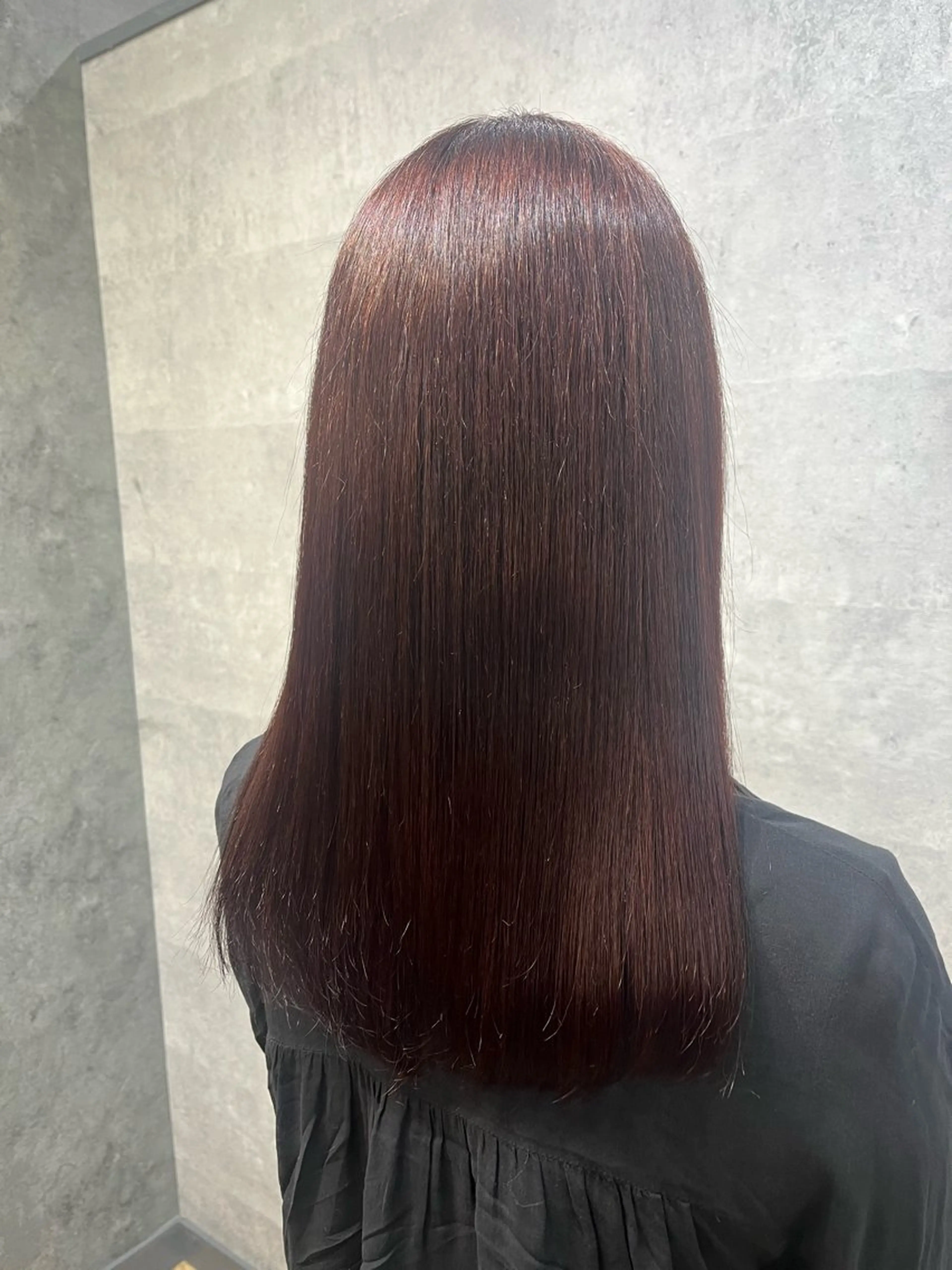 ロング カラー カット ヘアカラー 紫音 cutwells郡山のヘアスタイル
