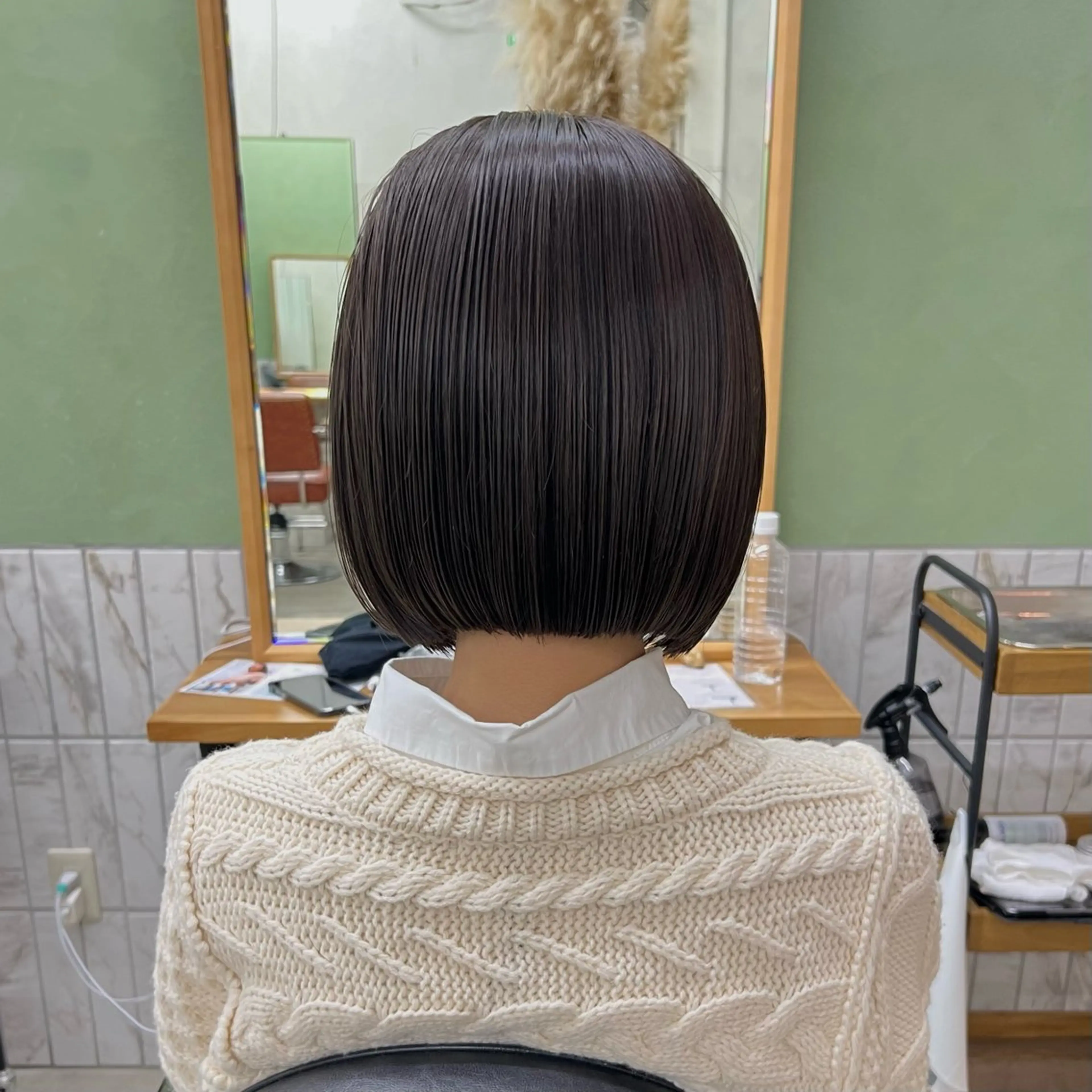 ミディアム カット 清水愛果/似合わせ カット/透明感カラーのヘアスタイル