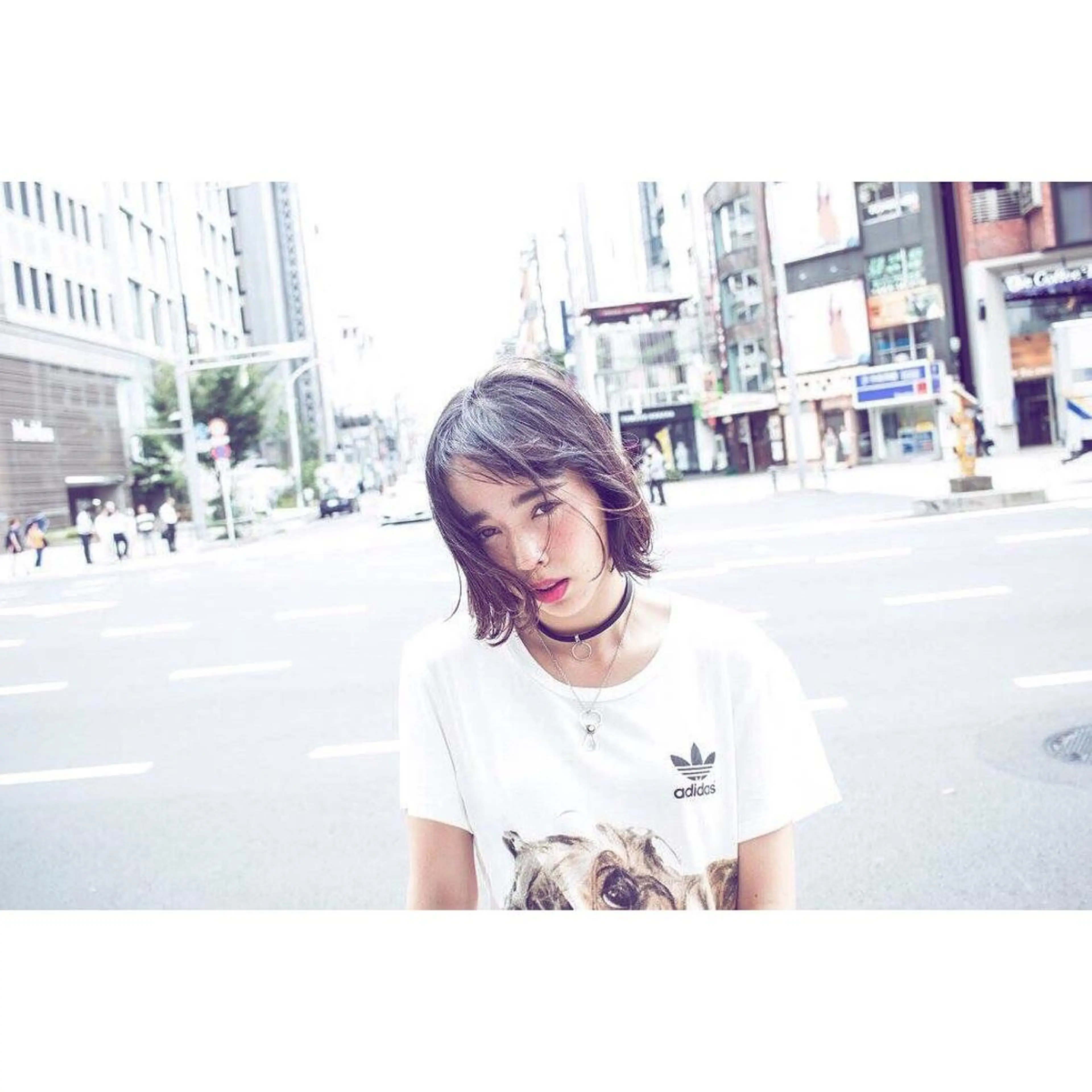 ショート ミディアム カラー パーマ 内藤 達也のヘアスタイル