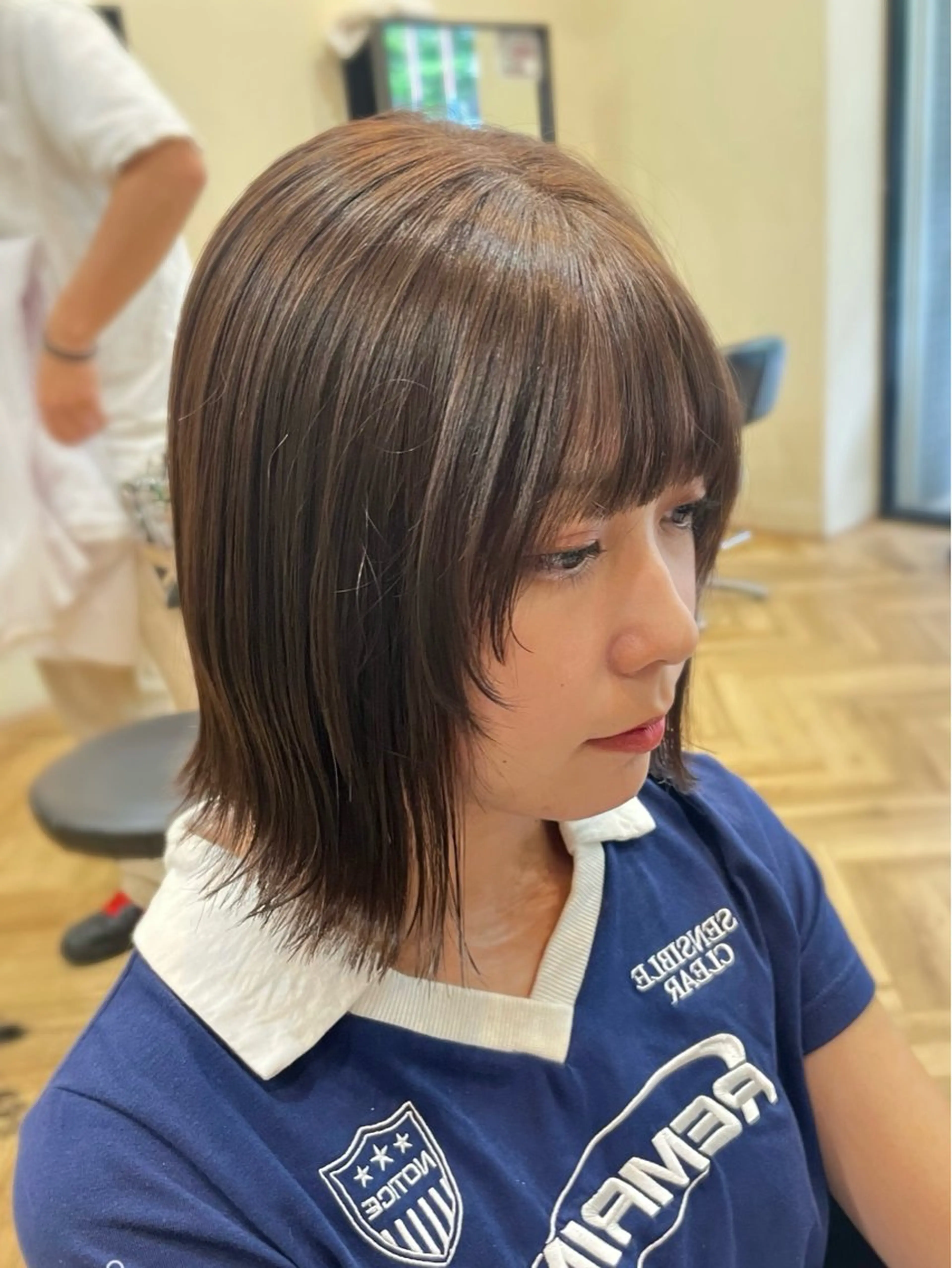 ショート ウルフカット 鎌取/透明感カラー /ボブ/顔まわりのヘアスタイル