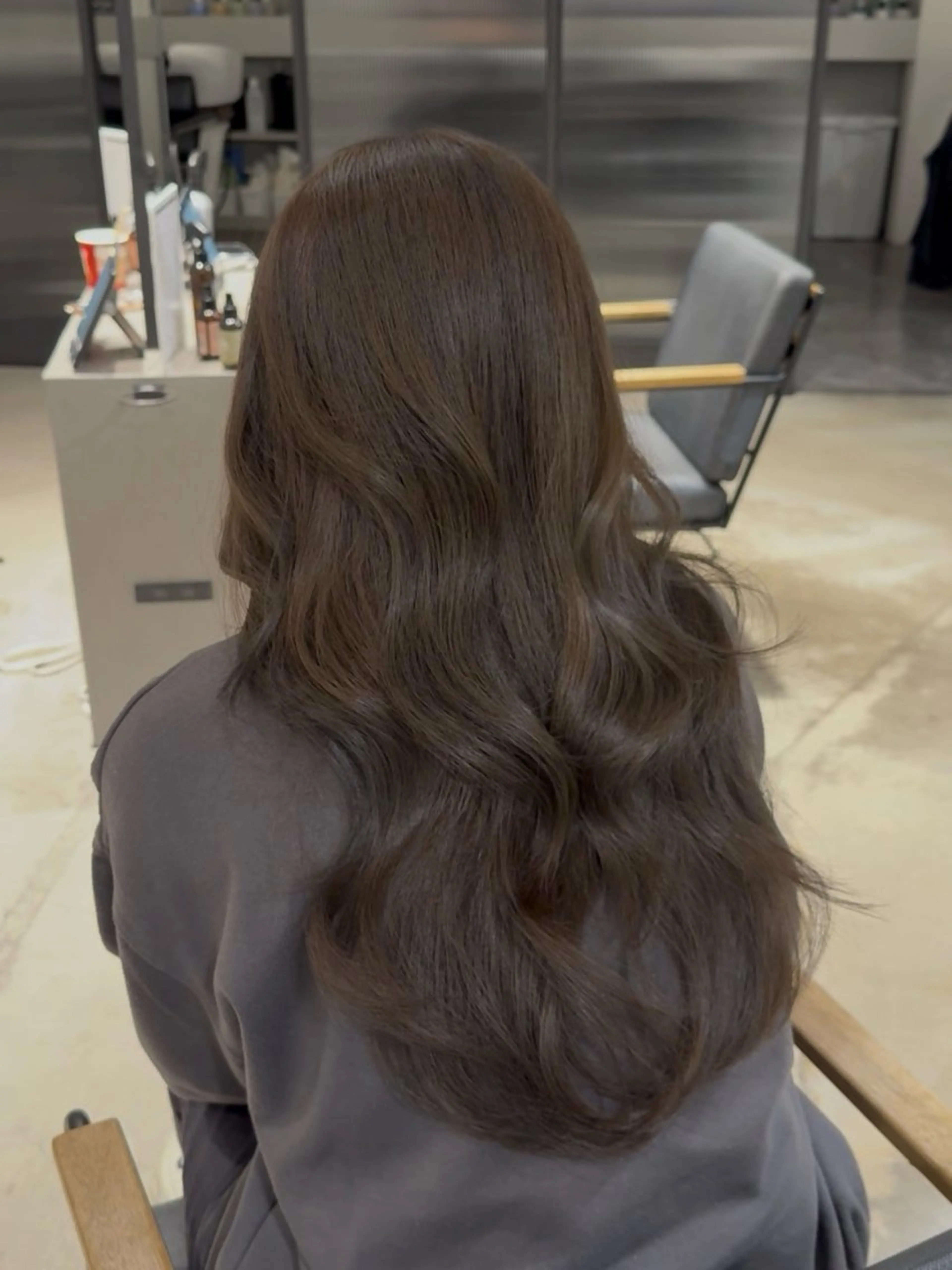 ロング カラー 韓国ヘア/透明感カラ ー/メンズレディースのヘアスタイル