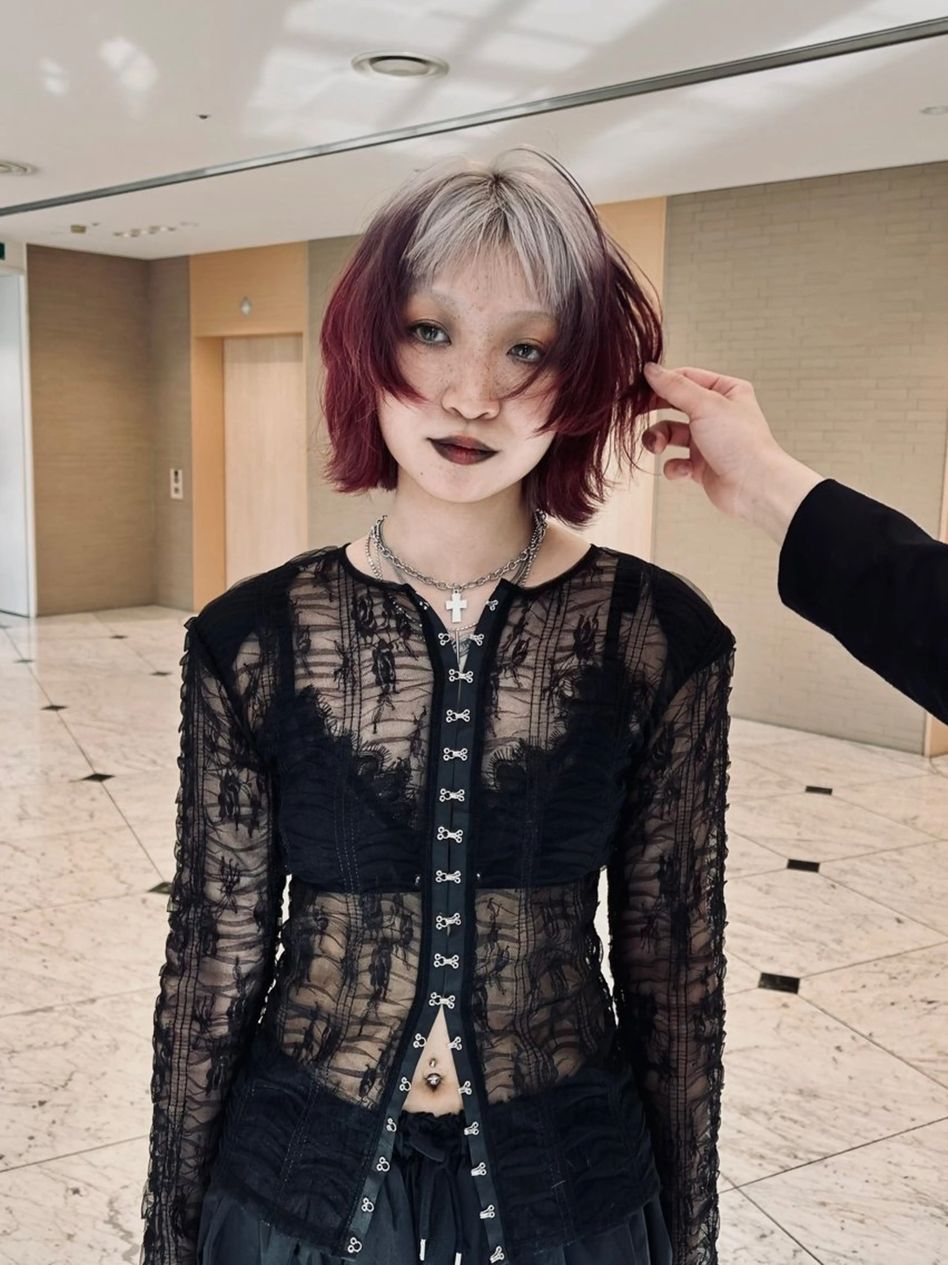 ミディアム カラー カット ヘアカラー トリートメント ケアブリーチ特化✨/ 艶カラー/エクステのヘアスタイル