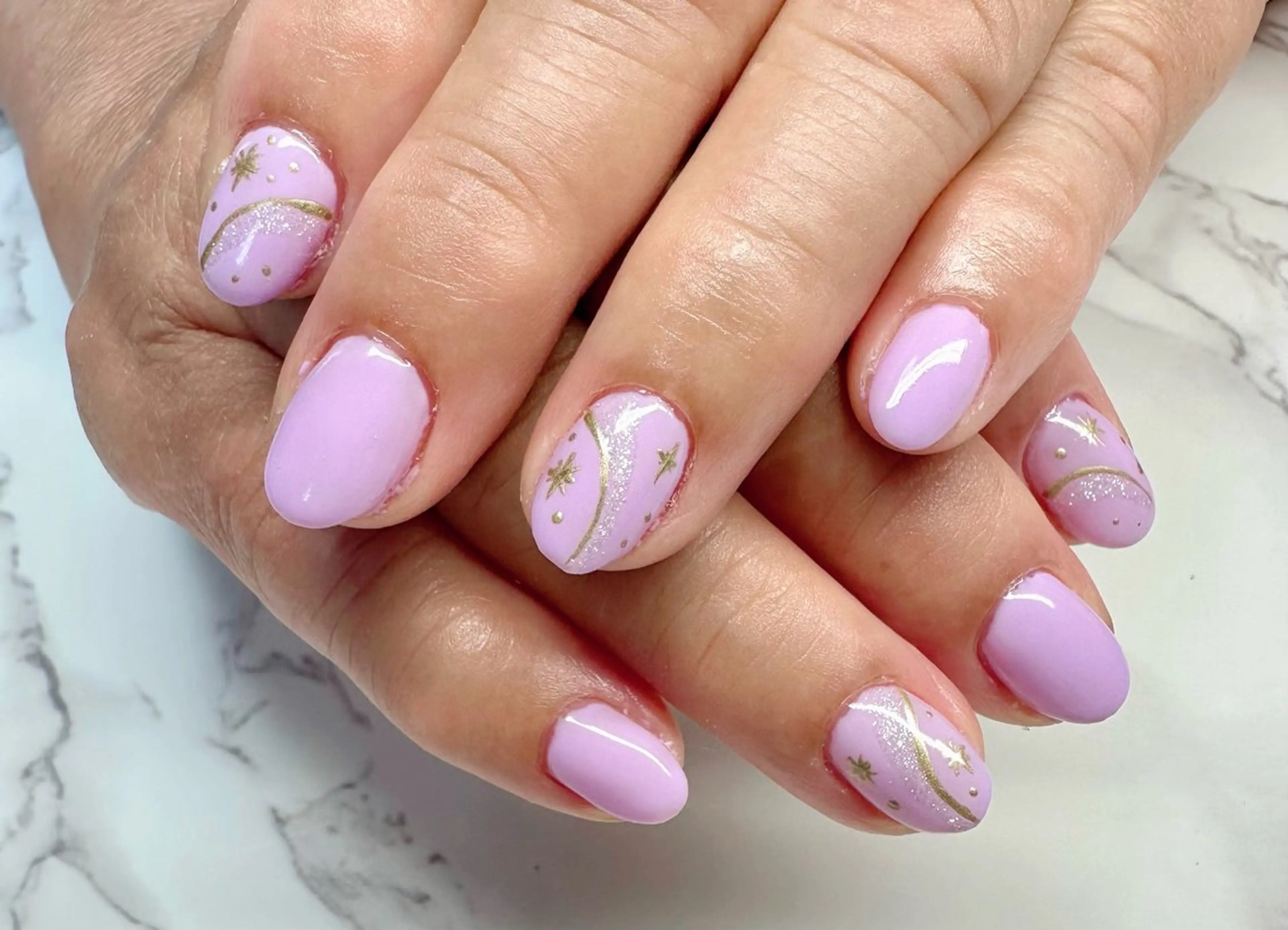 ネイル マグネットネイル ニュアンスネイル ワンカラーネイル ピンク 夏ネイル M.N_ nailのネイルデザイン