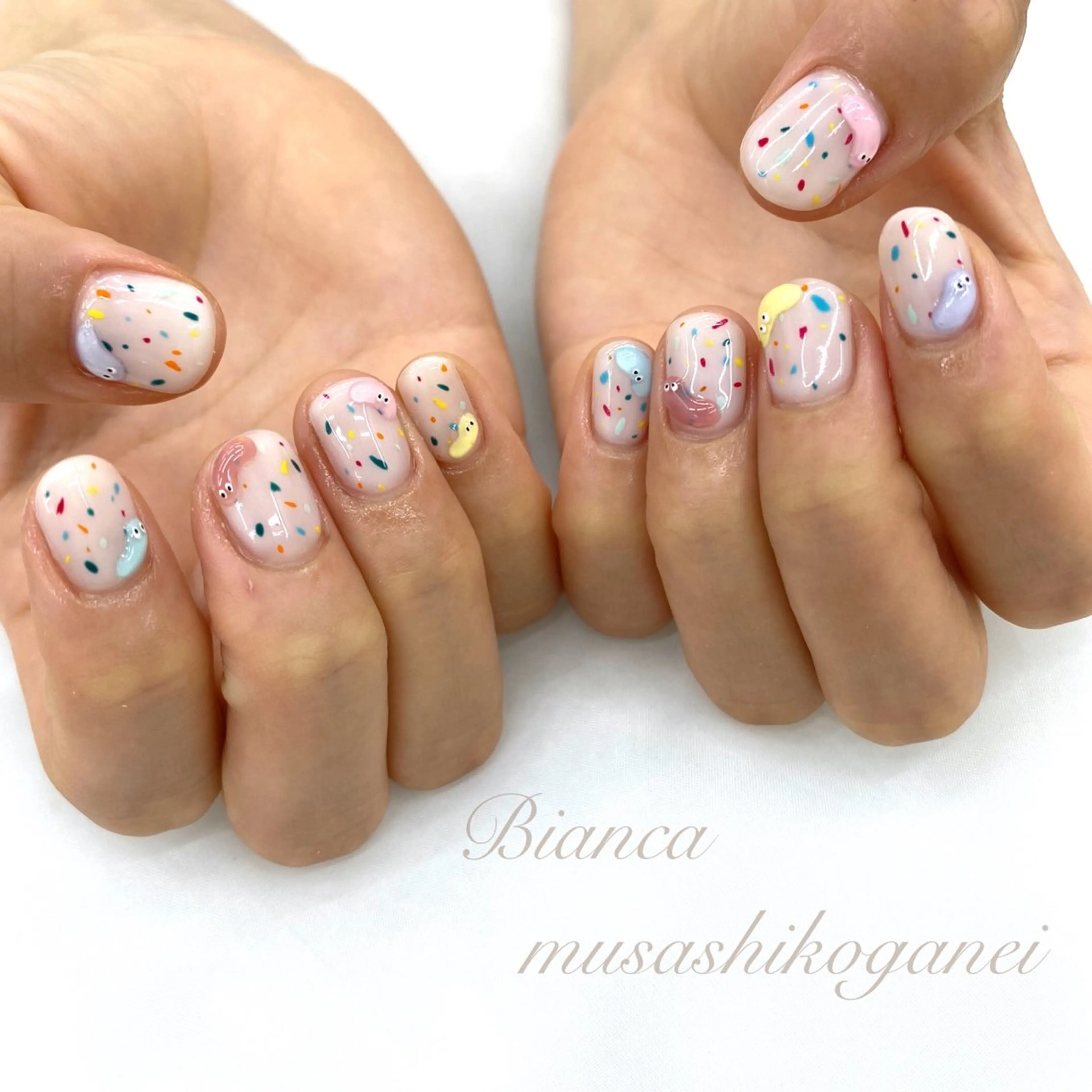 ネイル ハンドネイル Bianca 武蔵小金井　しぎはらのネイルデザイン