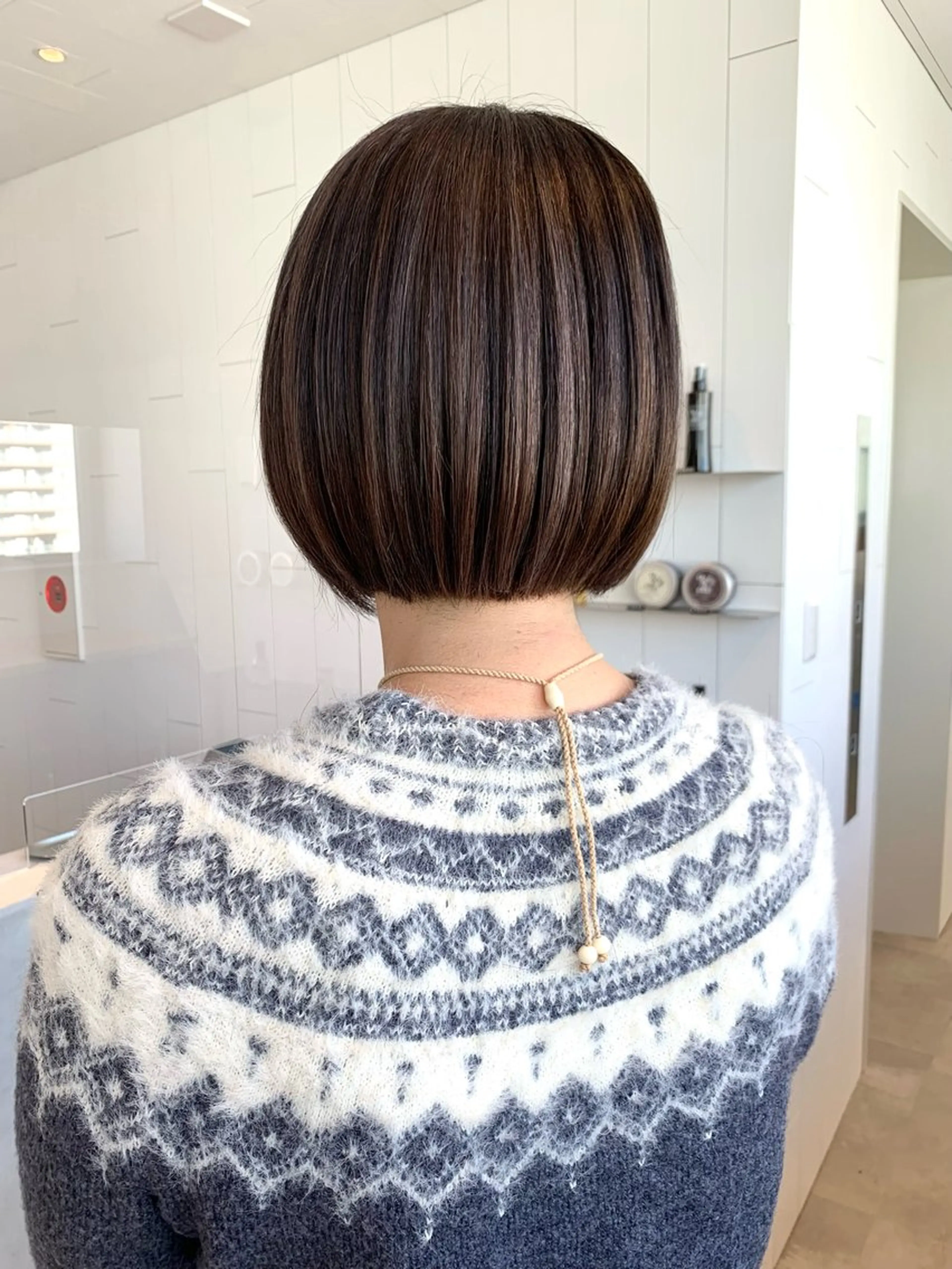 ショート ボブ カット ヘアカラー 大人上品特化 レイヤー🇺🇸山村のヘアスタイル