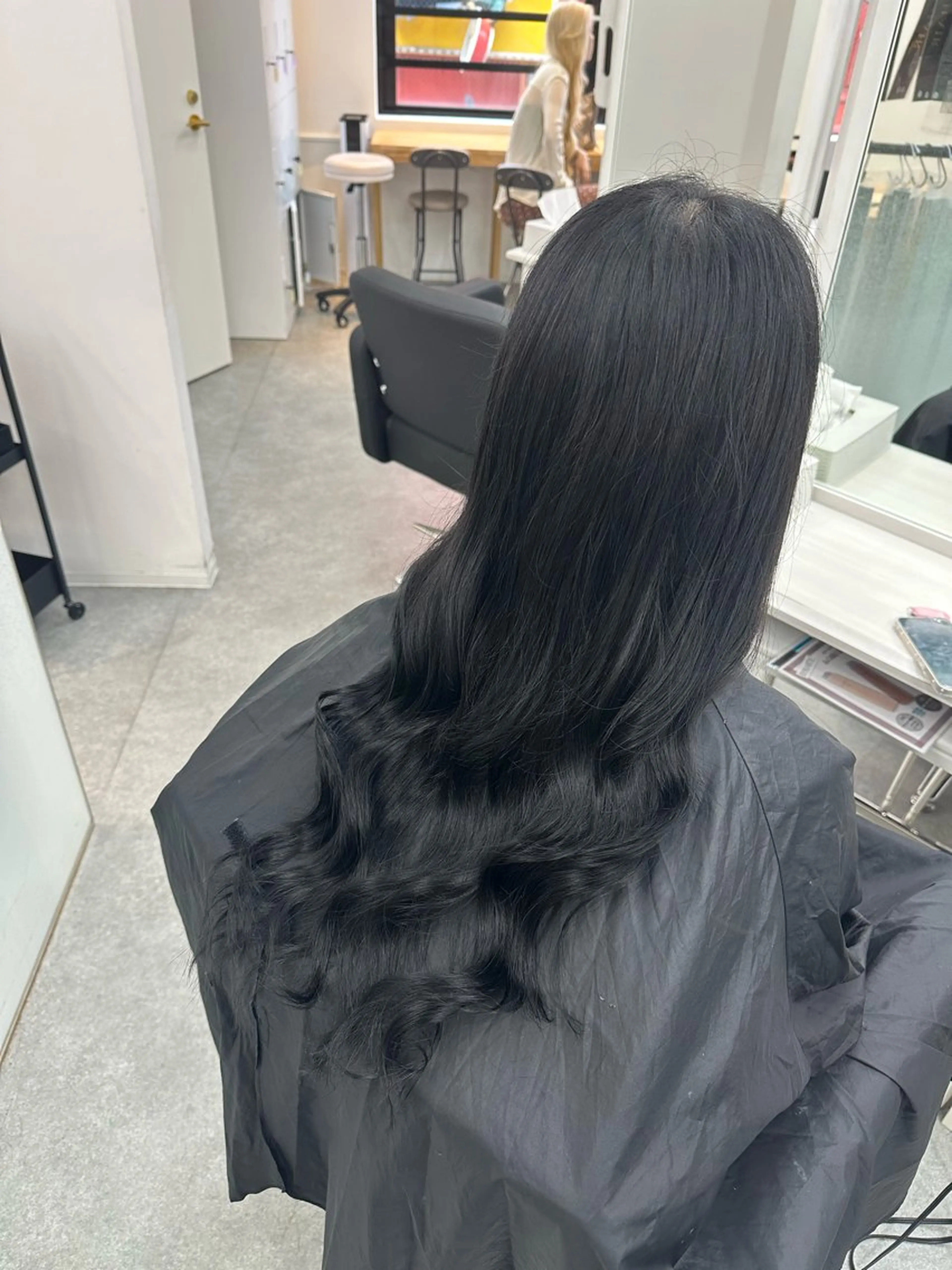 ロング ヨシンモリ ロング カット エクステ 韓国ヘア×ハイトーン AYA💫のヘアスタイル