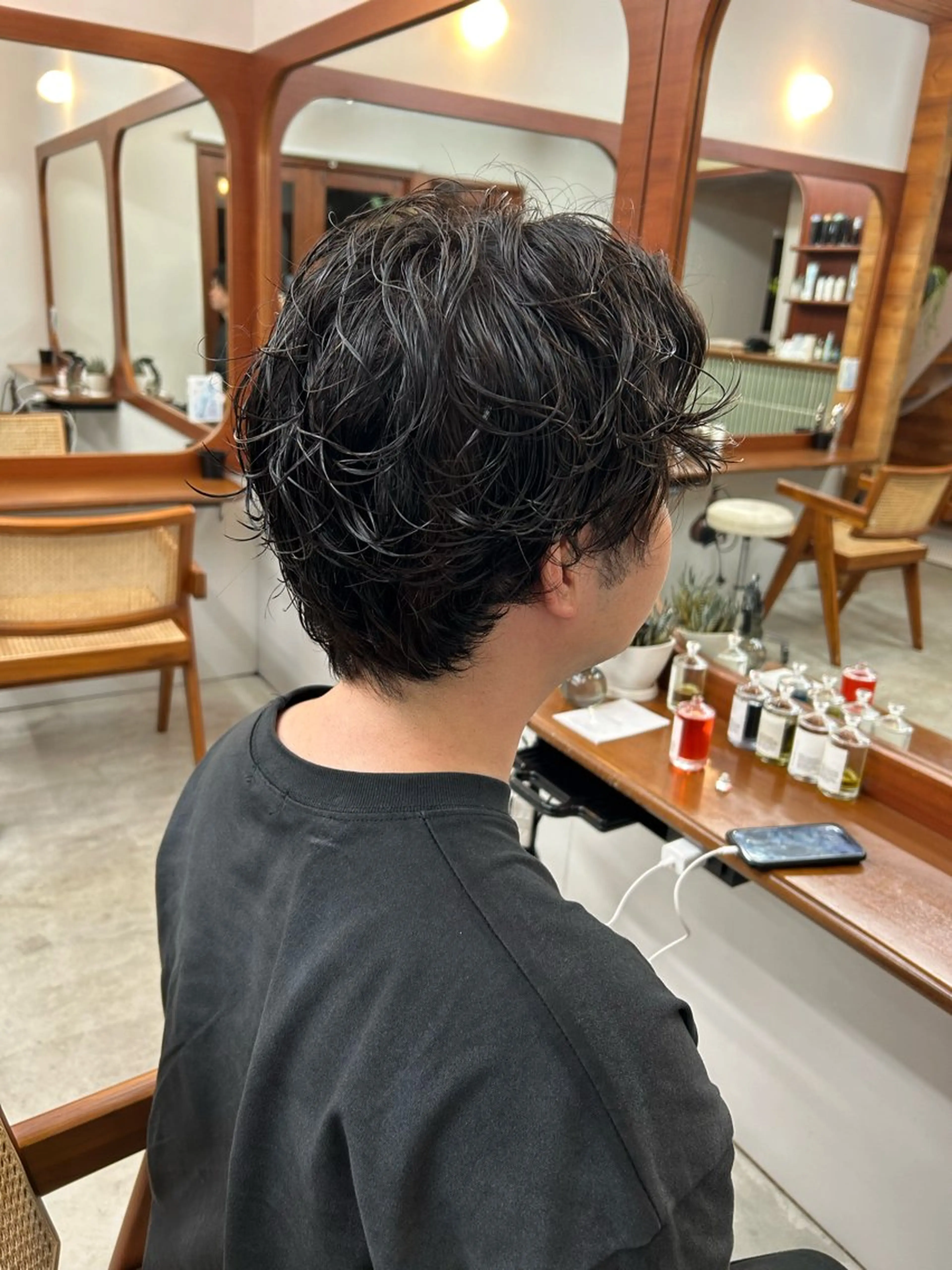 パーマ メンズ メンズパーマ 刈り上げ ニュアンスパーマ ムナカタ アカリのヘアスタイル