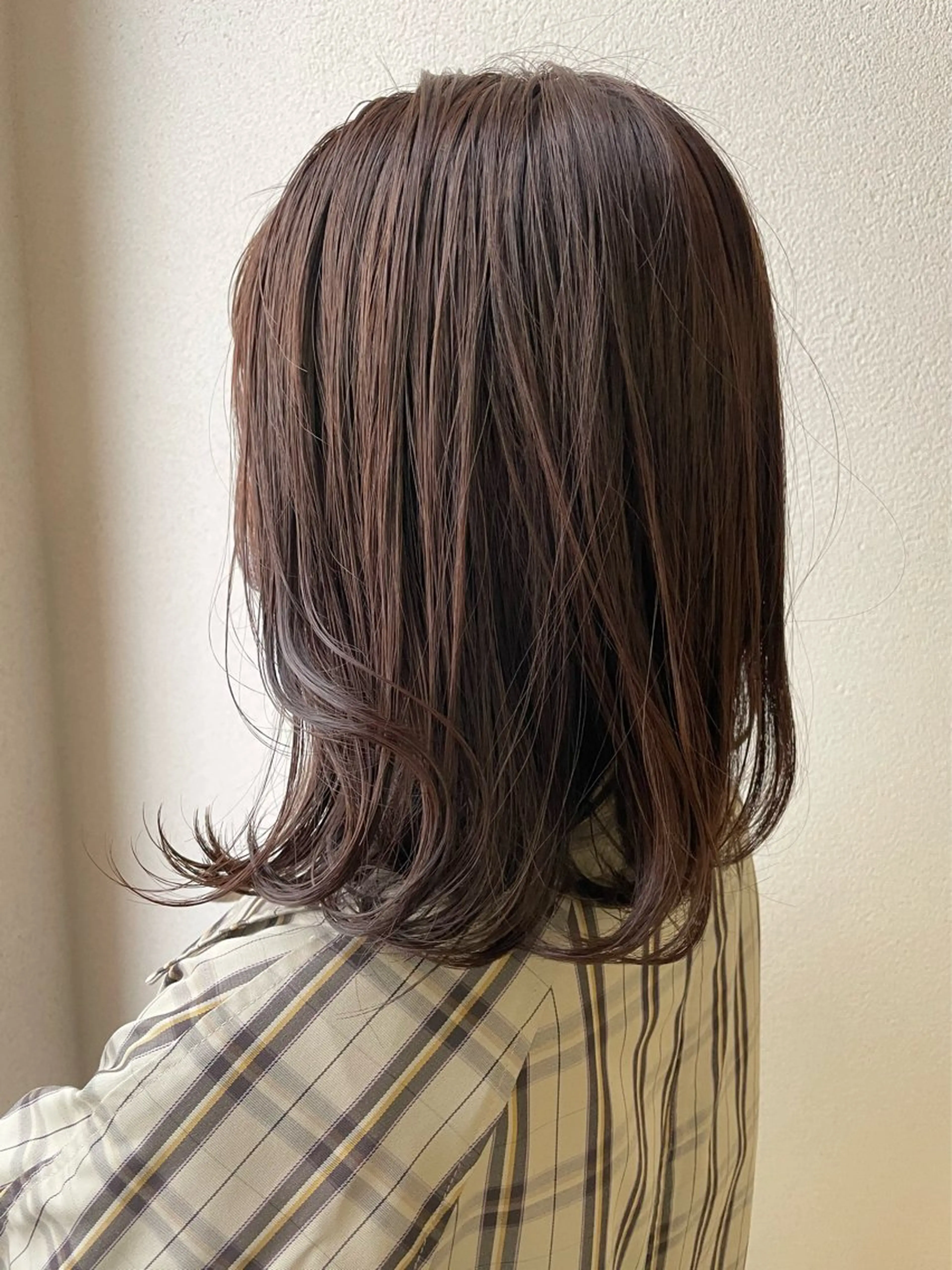 ミディアム ヘアカラー 沢田 瞳のヘアスタイル