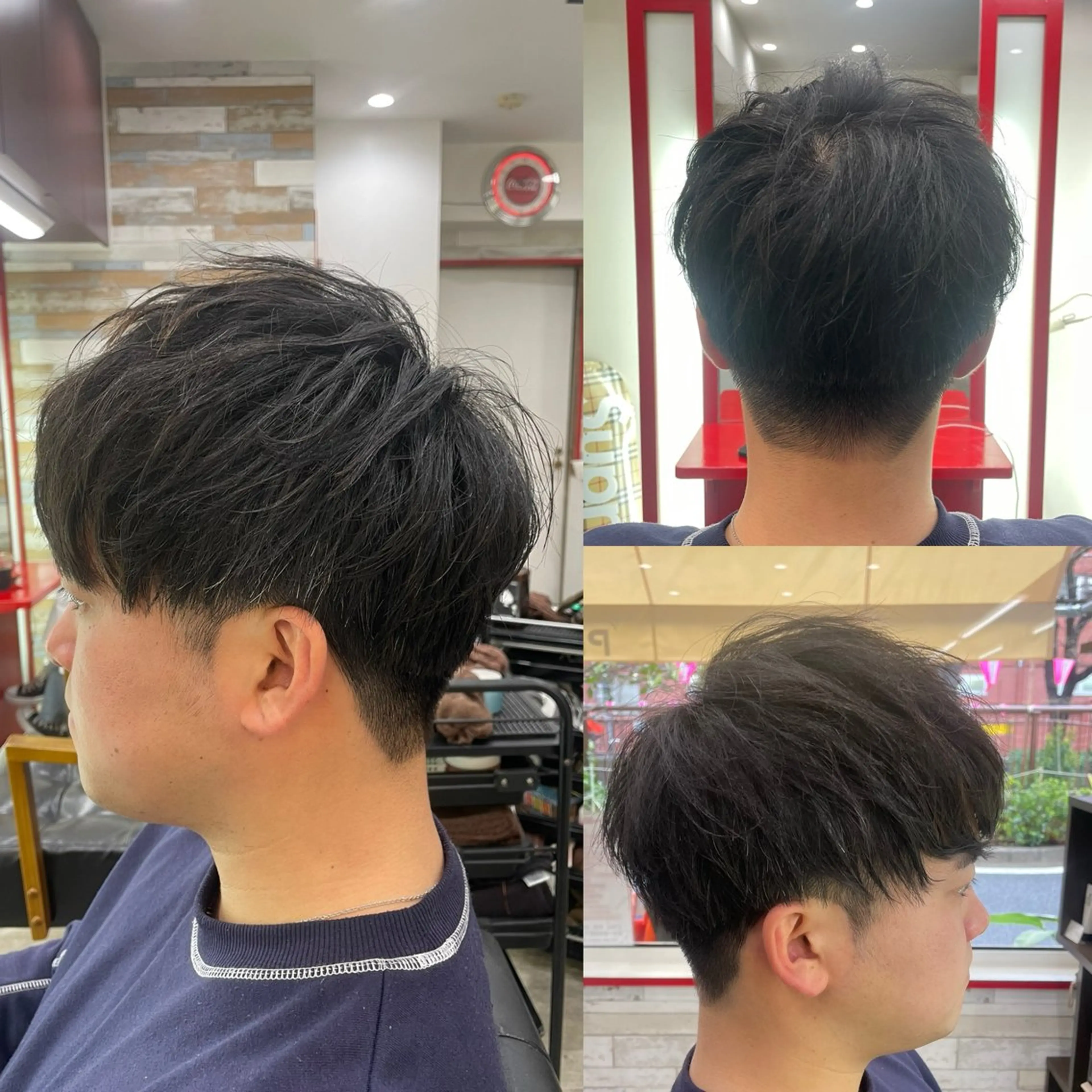 ショート メンズ マッシュ 学生（メンズ向け） 刈り上げ 学生 ショートヘア 看板犬がお出迎え◎ 初めてでも安心◎のヘアスタイル