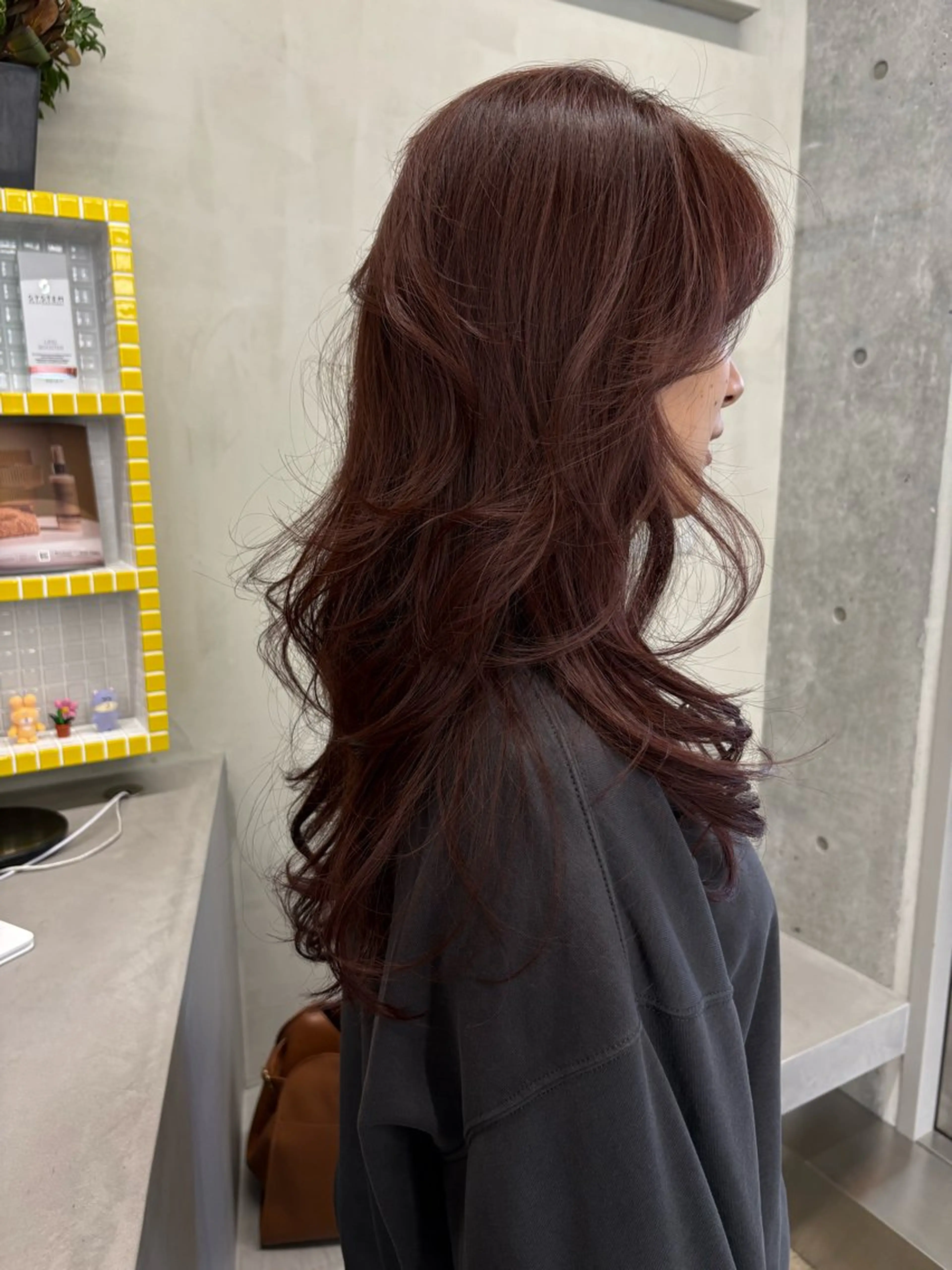 ロング カラー ヘアカラー トリートメント レイヤー/柔色 カラー/SAkiのヘアスタイル