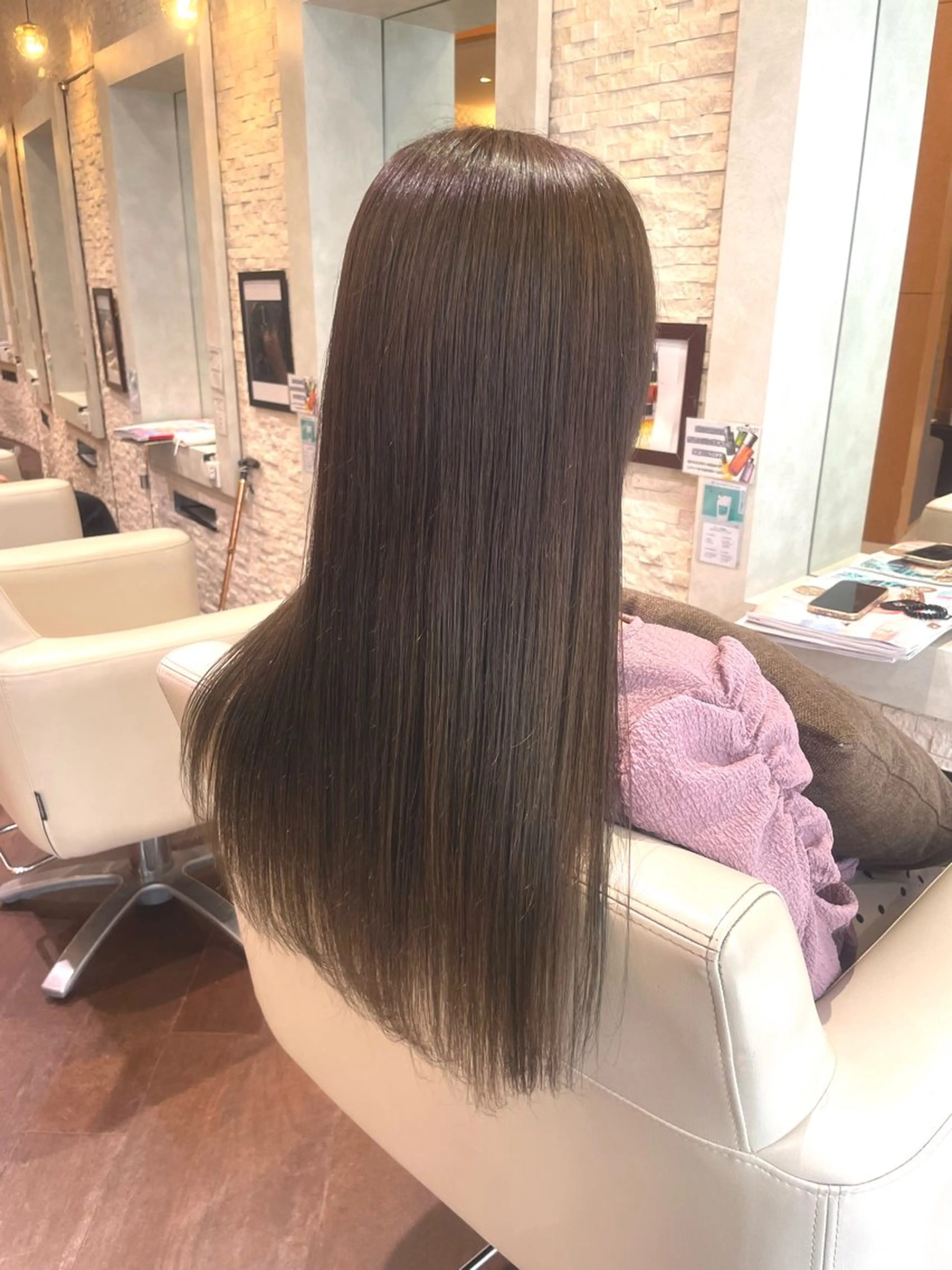 ロング カット トリートメント 中山 奈津希のヘアスタイル