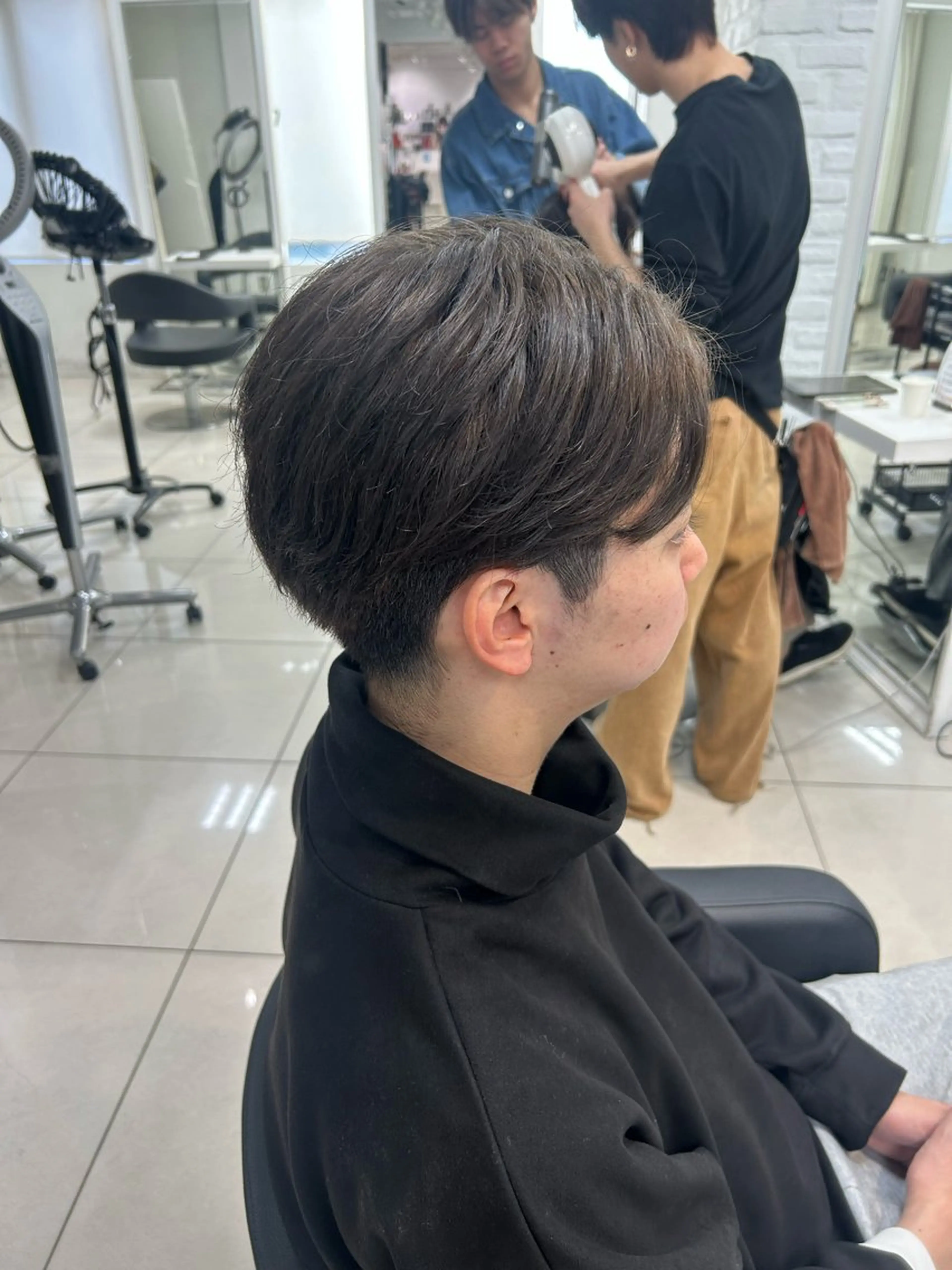 【メンズ限定/ブリーチなしダブルカラー】プレミアムカラー＋シャンプー🩵の写真