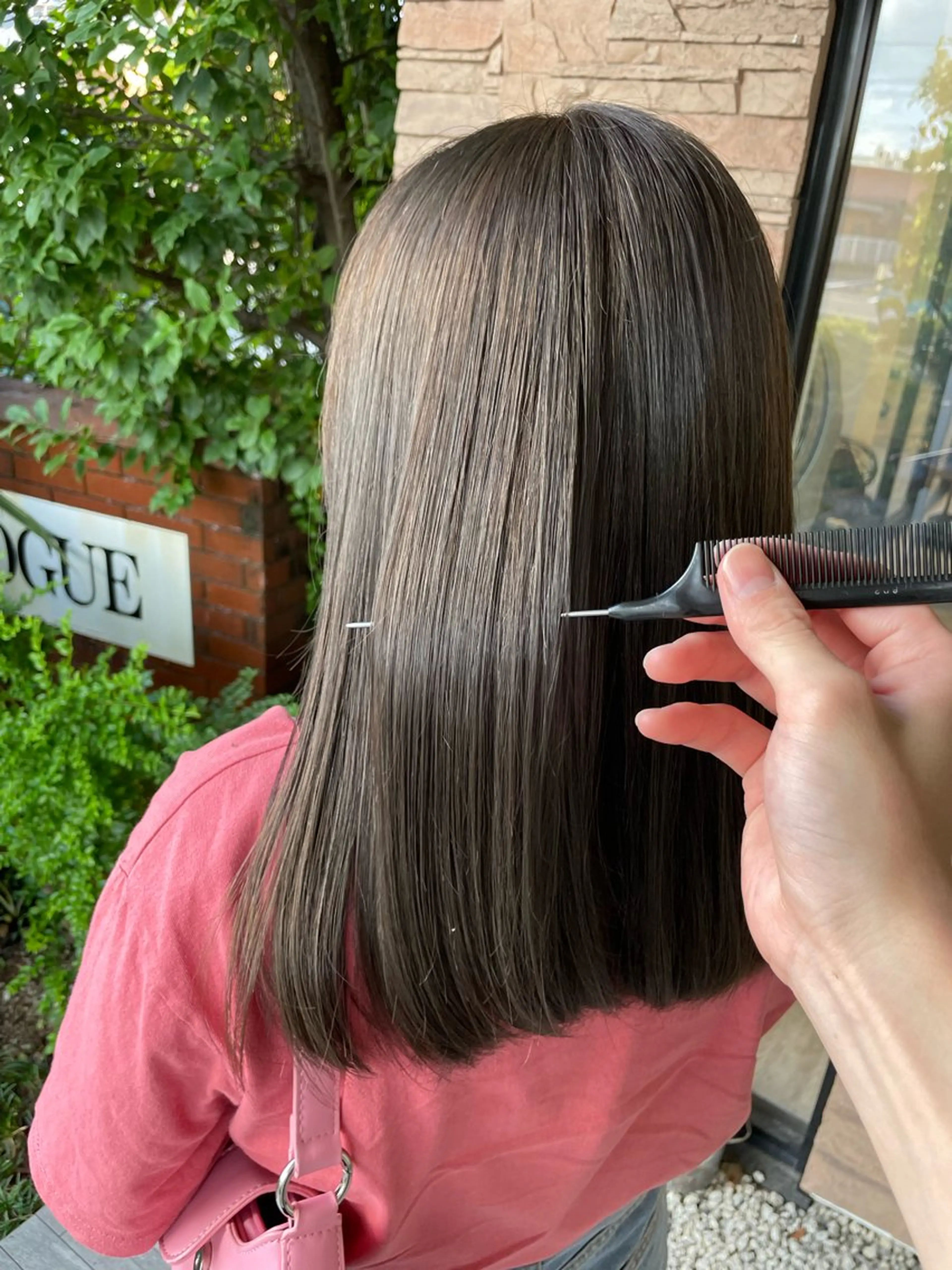 ミディアム カット 縮毛矯正 🌿ストレート🌿 髪質改善☘️シュウヤのヘアスタイル