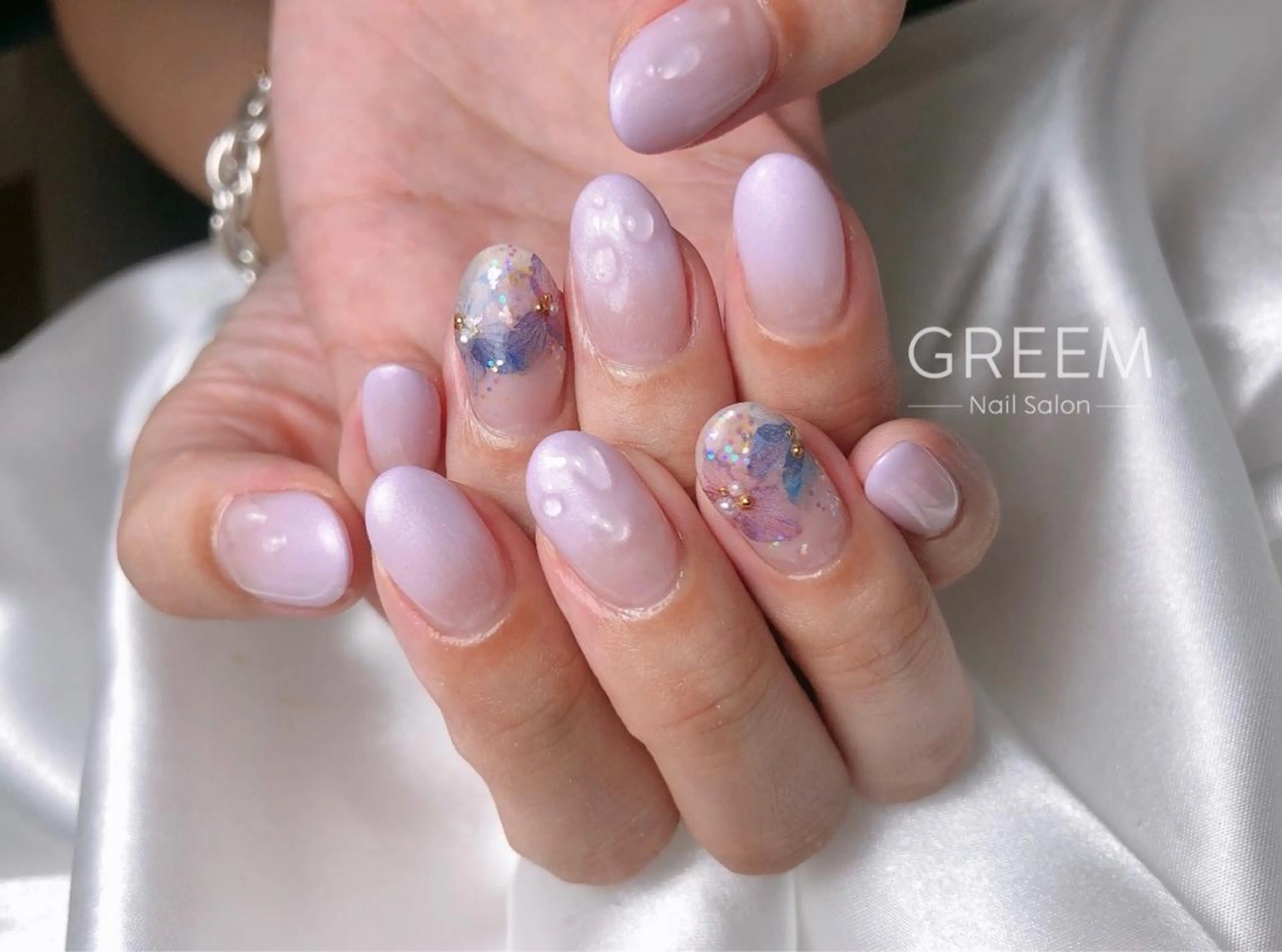 ネイル フラワーネイル GREEM グリームのネイルデザイン