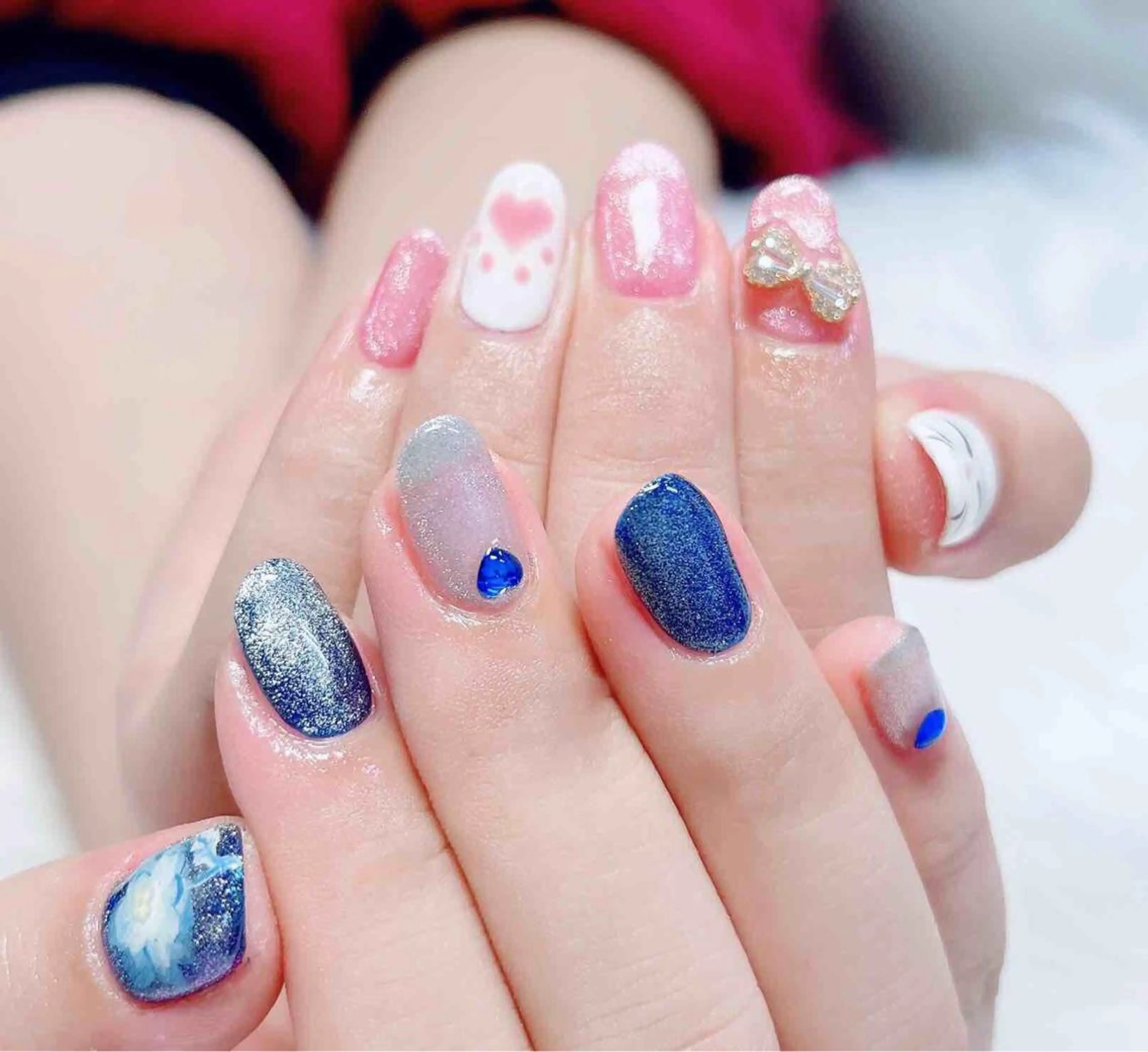 ネイル ハンドネイル MoonNail ユリ🌸のネイルデザイン