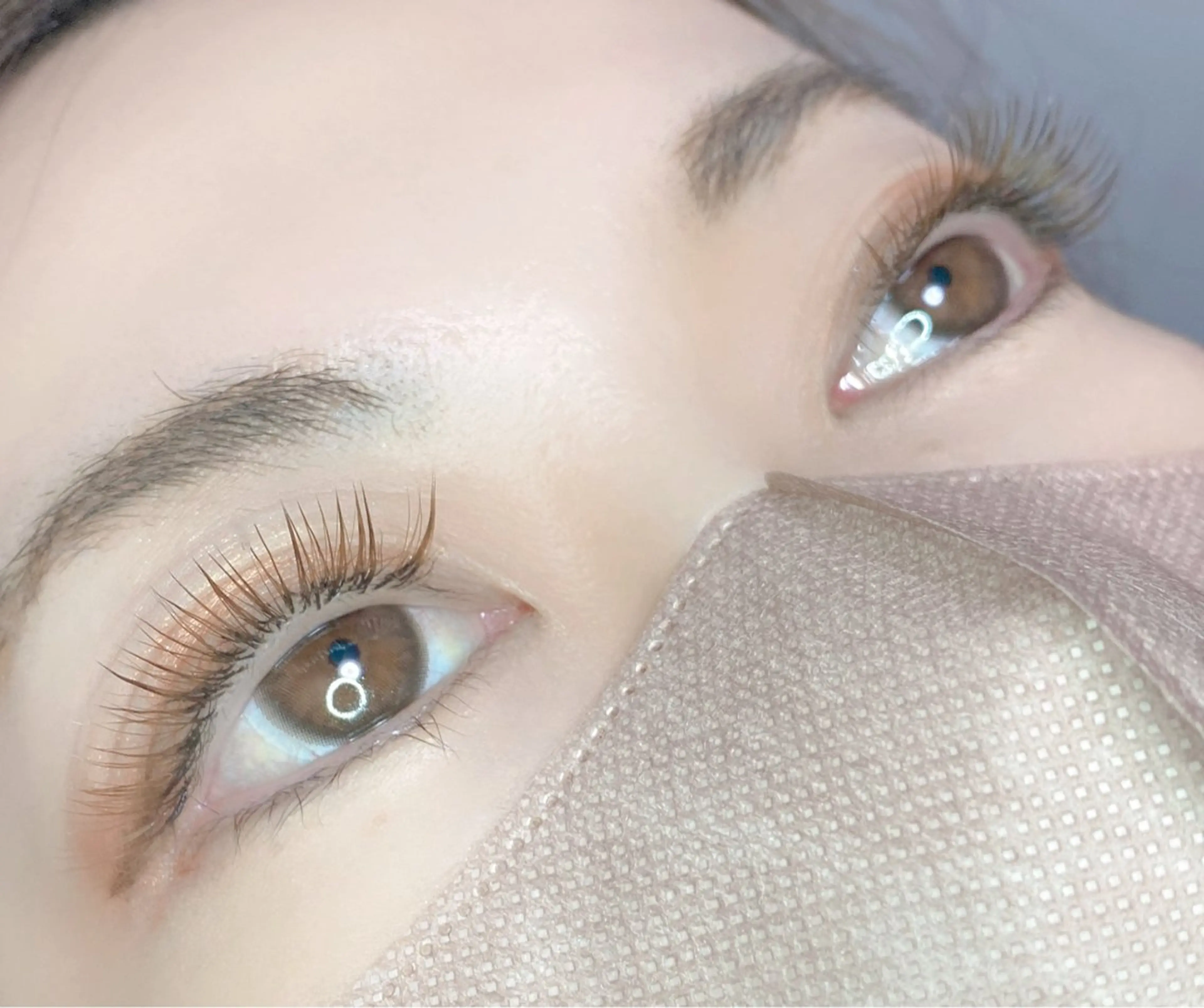 マツエク・マツパ 付け放題 カラーマツエク フラットラッシュ ナチュラル J beauty salon所属・jessie ✴︎のマツエク・マツパデザイン