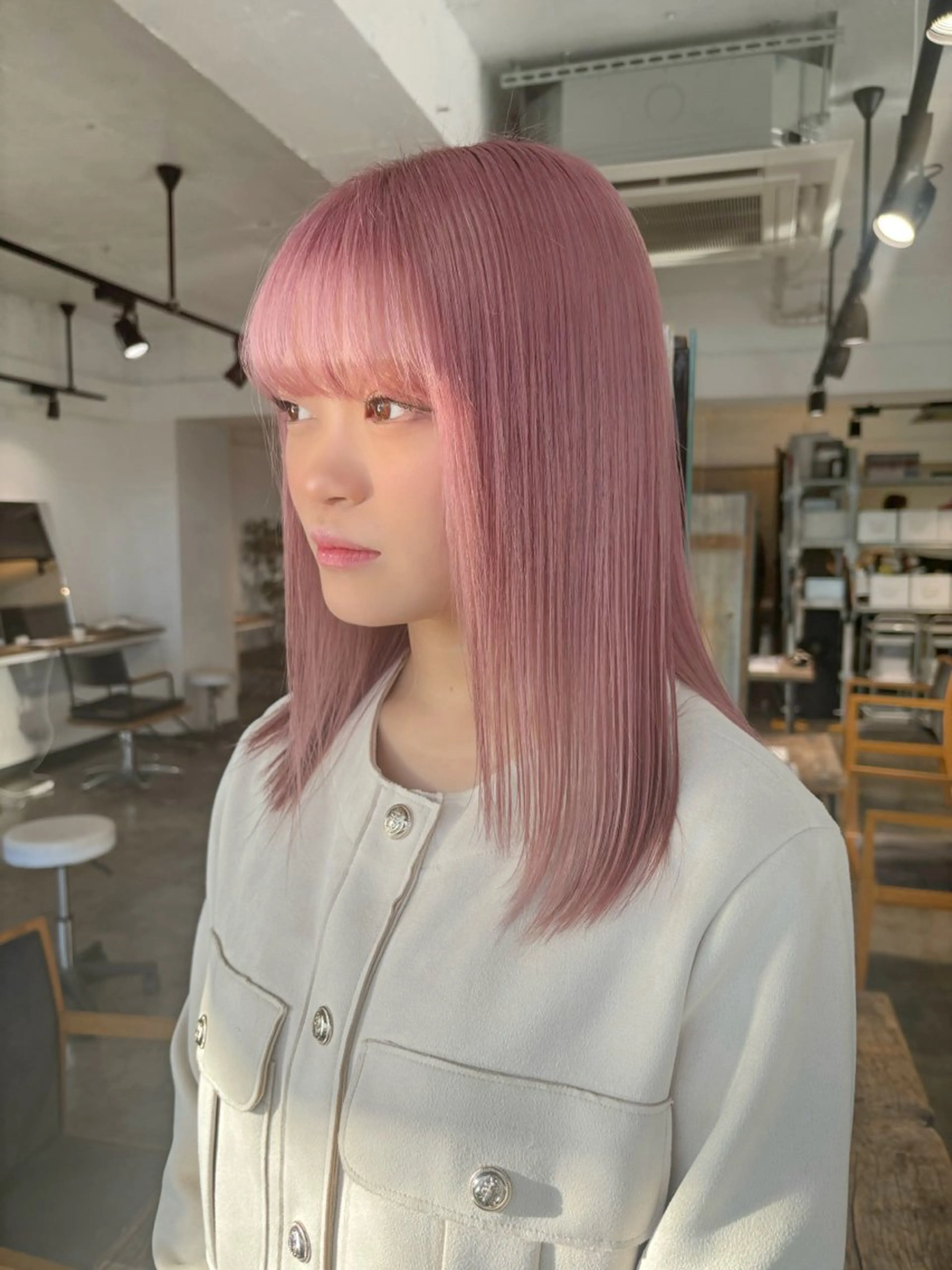 ロング カラー ブリーチ ダブルカラー ピンクカラー 暖色カラー🍒 ケアブリーチ/akiのヘアスタイル