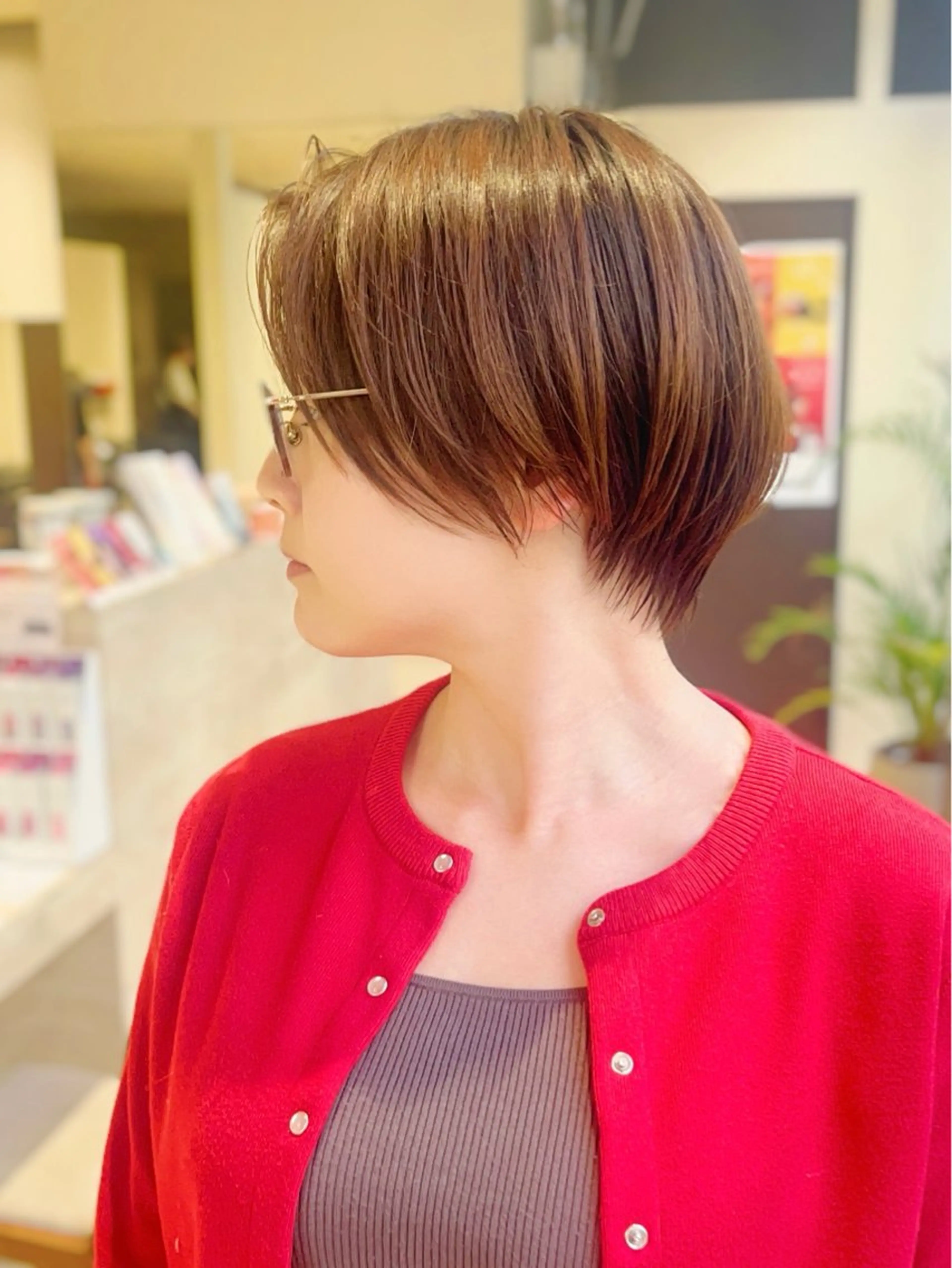 ショート カラー カット GIEN 末吉 海斗のヘアスタイル