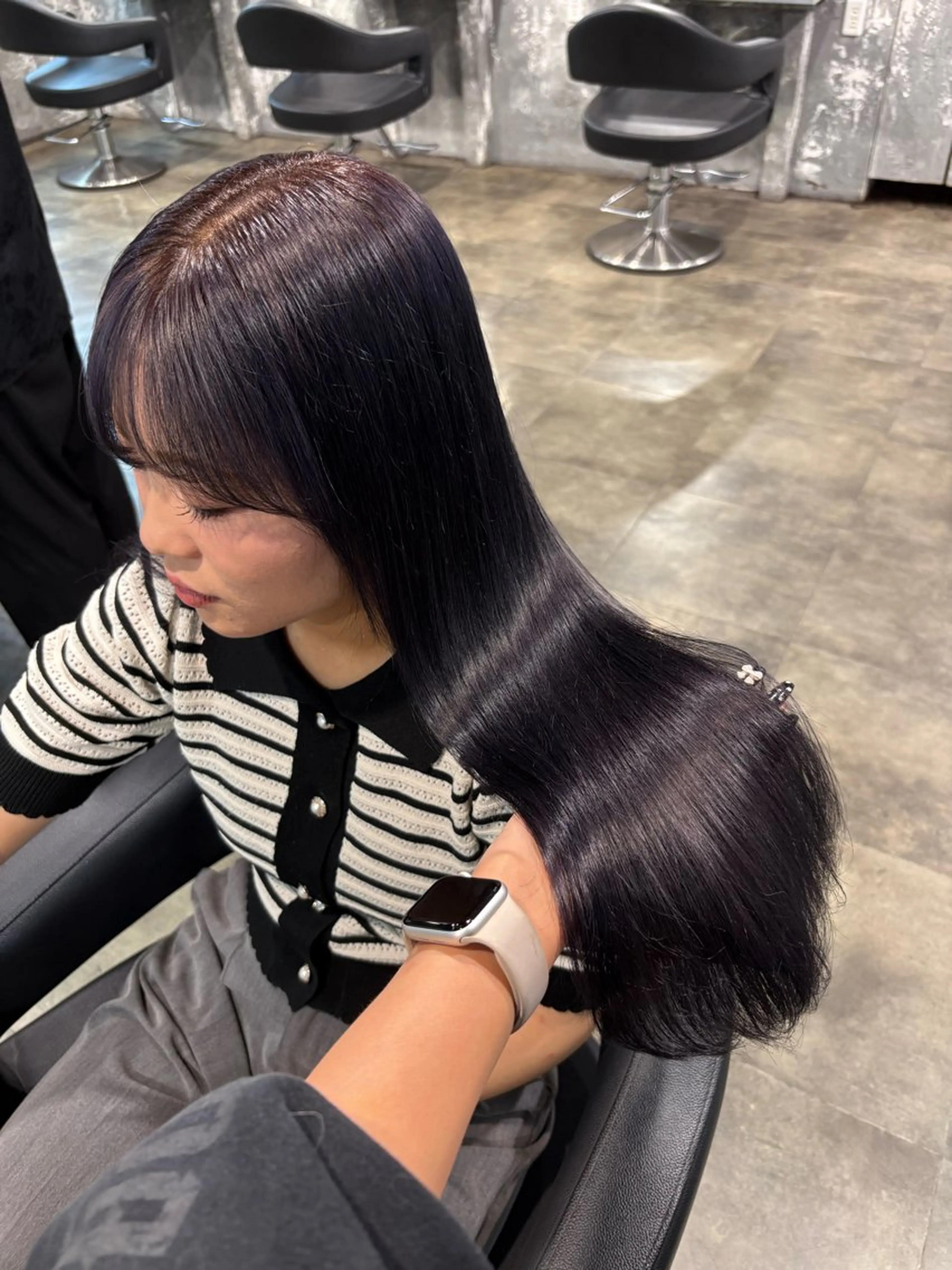 ロング カラー ヘアカラー ハイトーン 横浜💞ミオのヘアスタイル