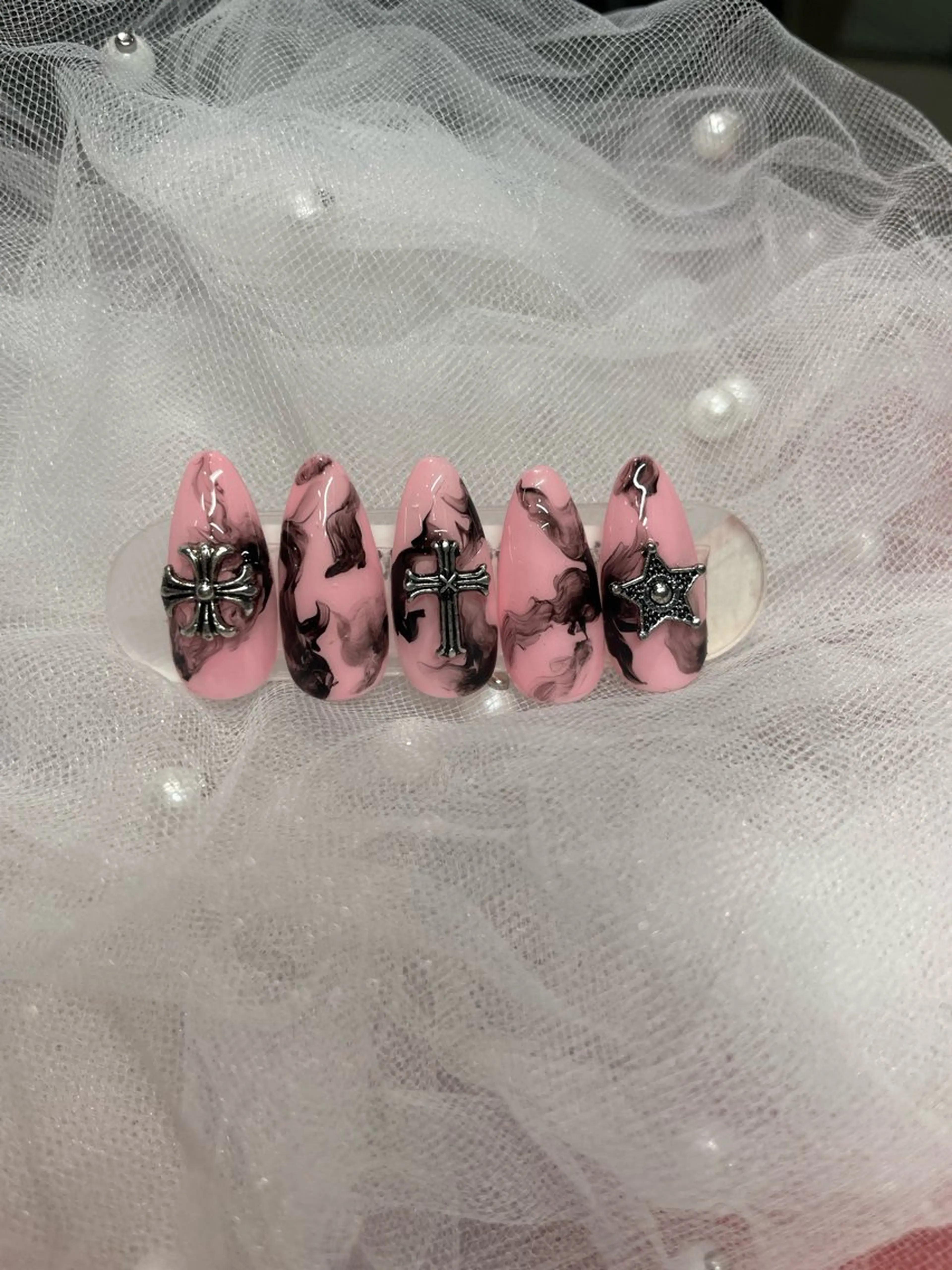 ネイル ニュアンスネイル ピンク I-nail Moeのネイルデザイン