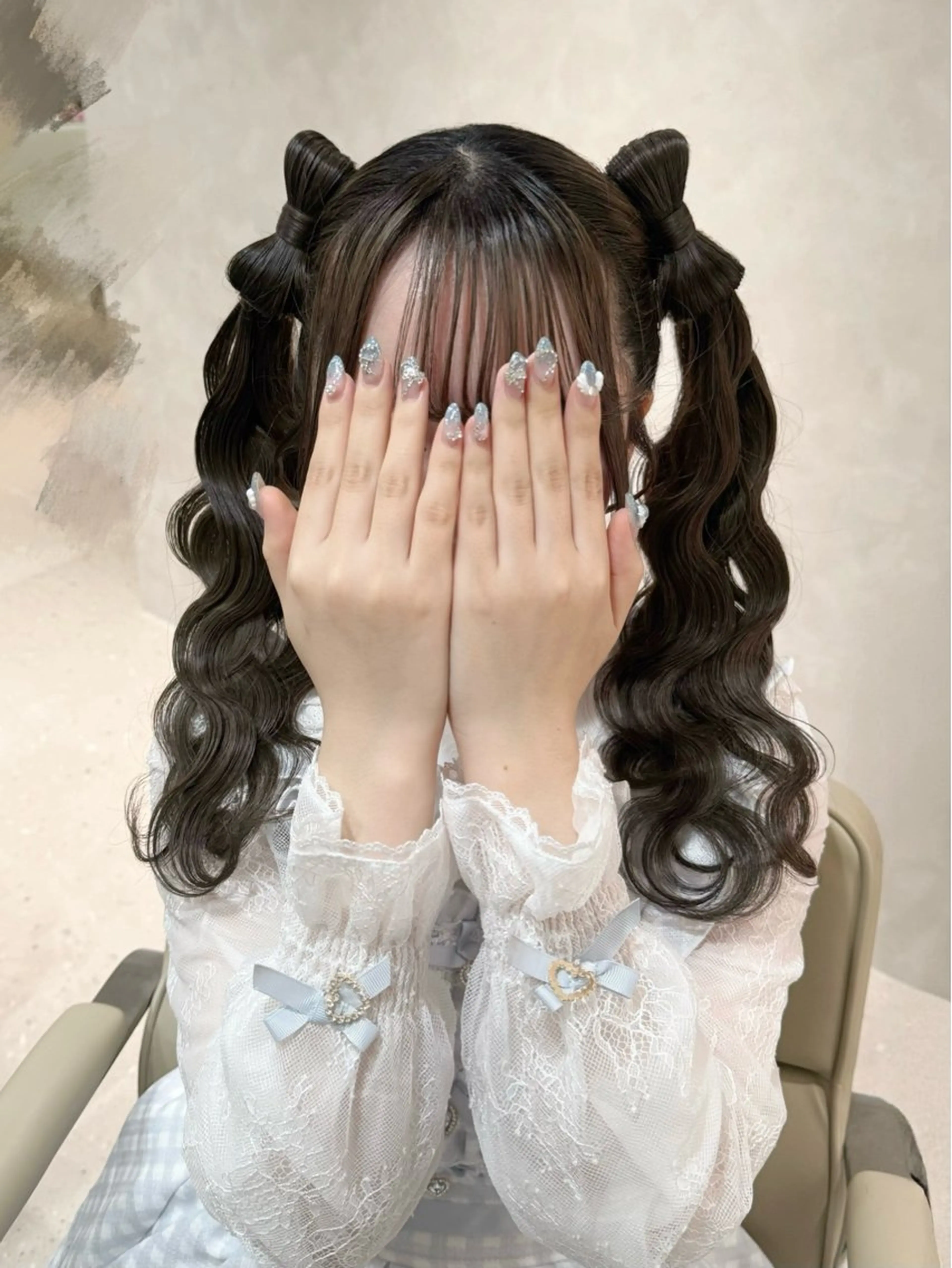 ヘアアレンジ ヘアセット セットサロンCURE 🩵あんみのマツエク・マツパデザイン