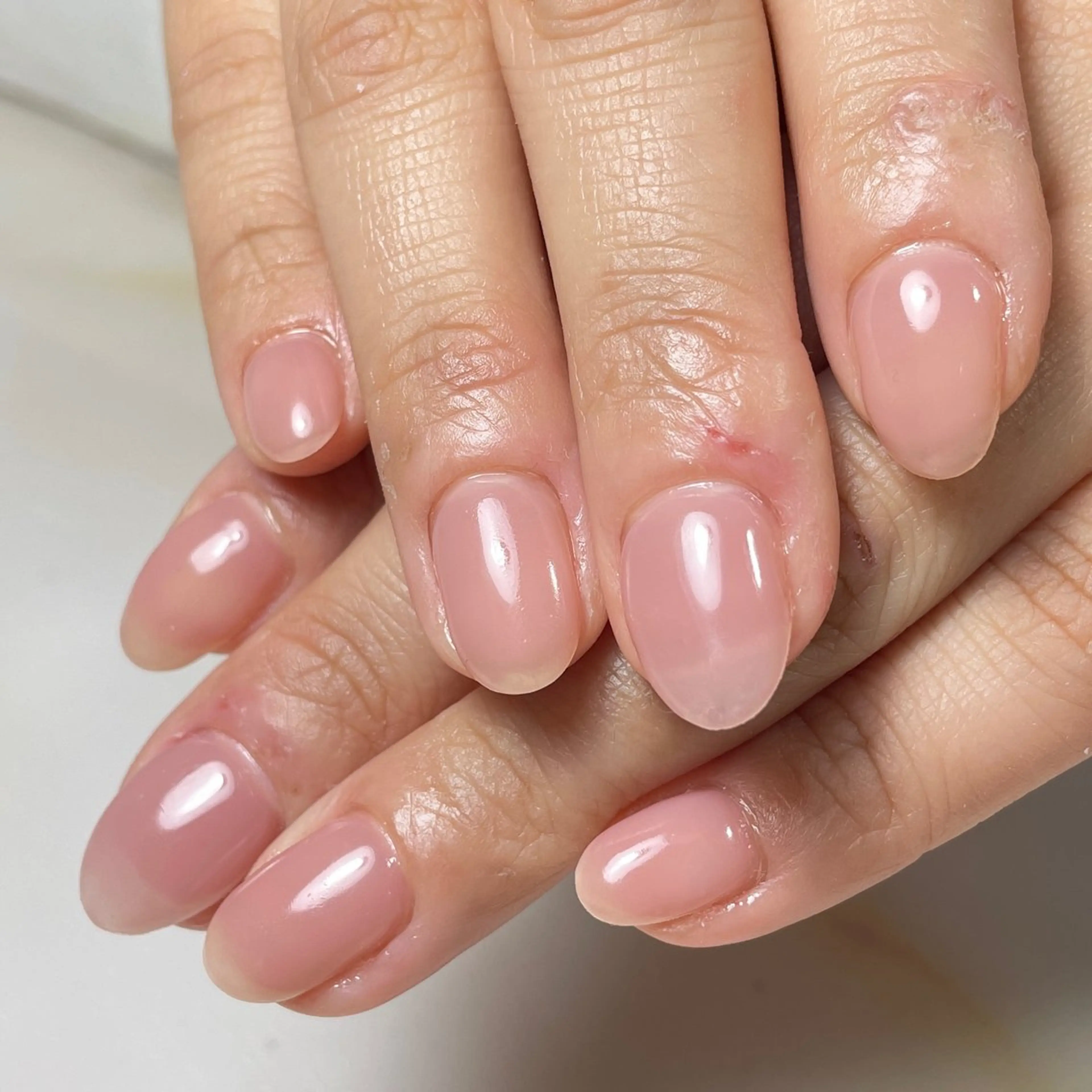 ネイル アートネイル フレンチネイル ジェルネイル グラデーション 韓国ネイル ハンドネイル 久保田 マリコのネイルデザイン