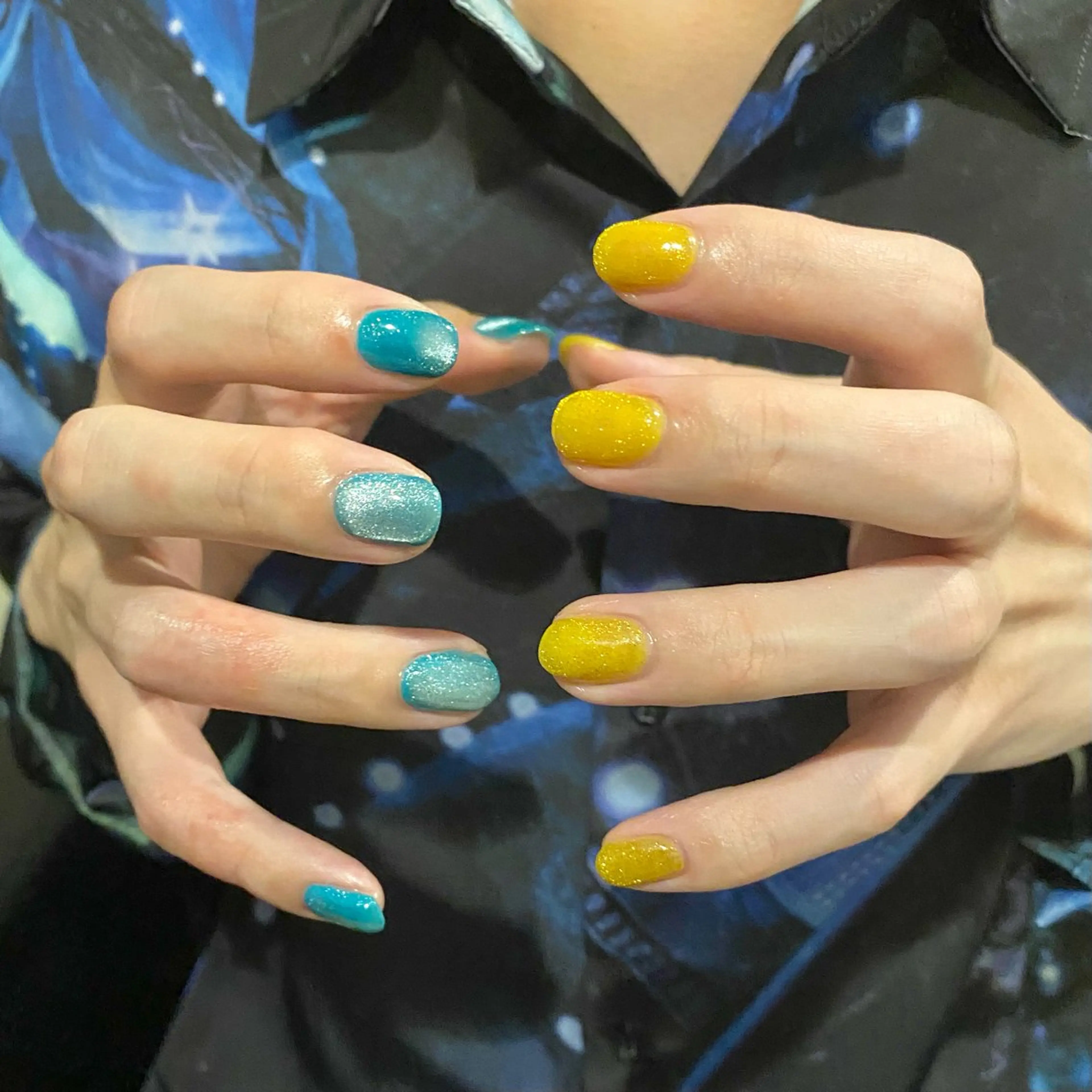 メンズ ネイル マグネットネイル メンズガーデン yuriのネイルデザイン