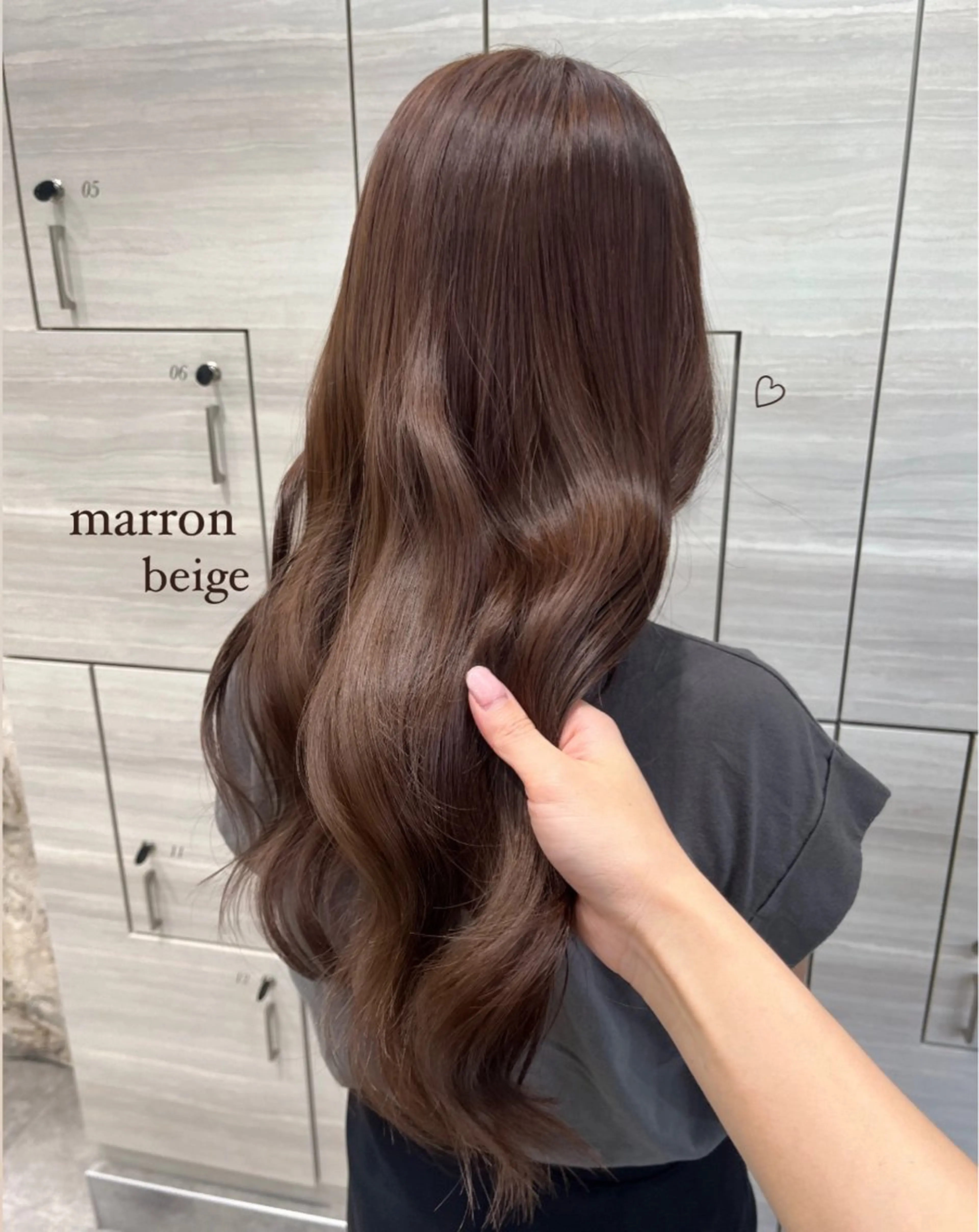 ロング カラー ベージュカラー ブラウンカラー ナツミ/透明感カラー /酸性縮毛矯正のヘアスタイル