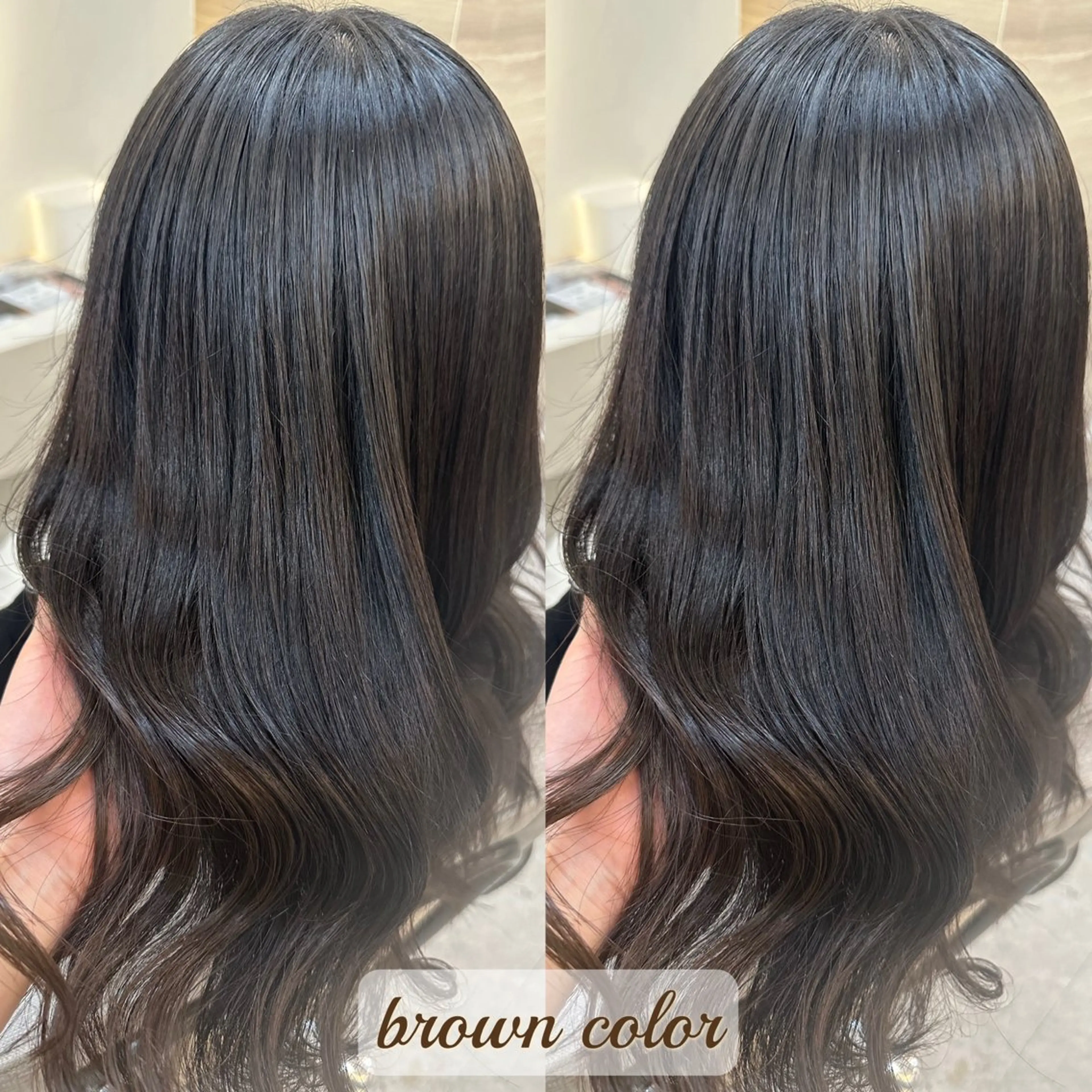 セミロング カット ヘアカラー トリートメント lovis🧸ゆうあ 🧸/透明感カラーのヘアスタイル